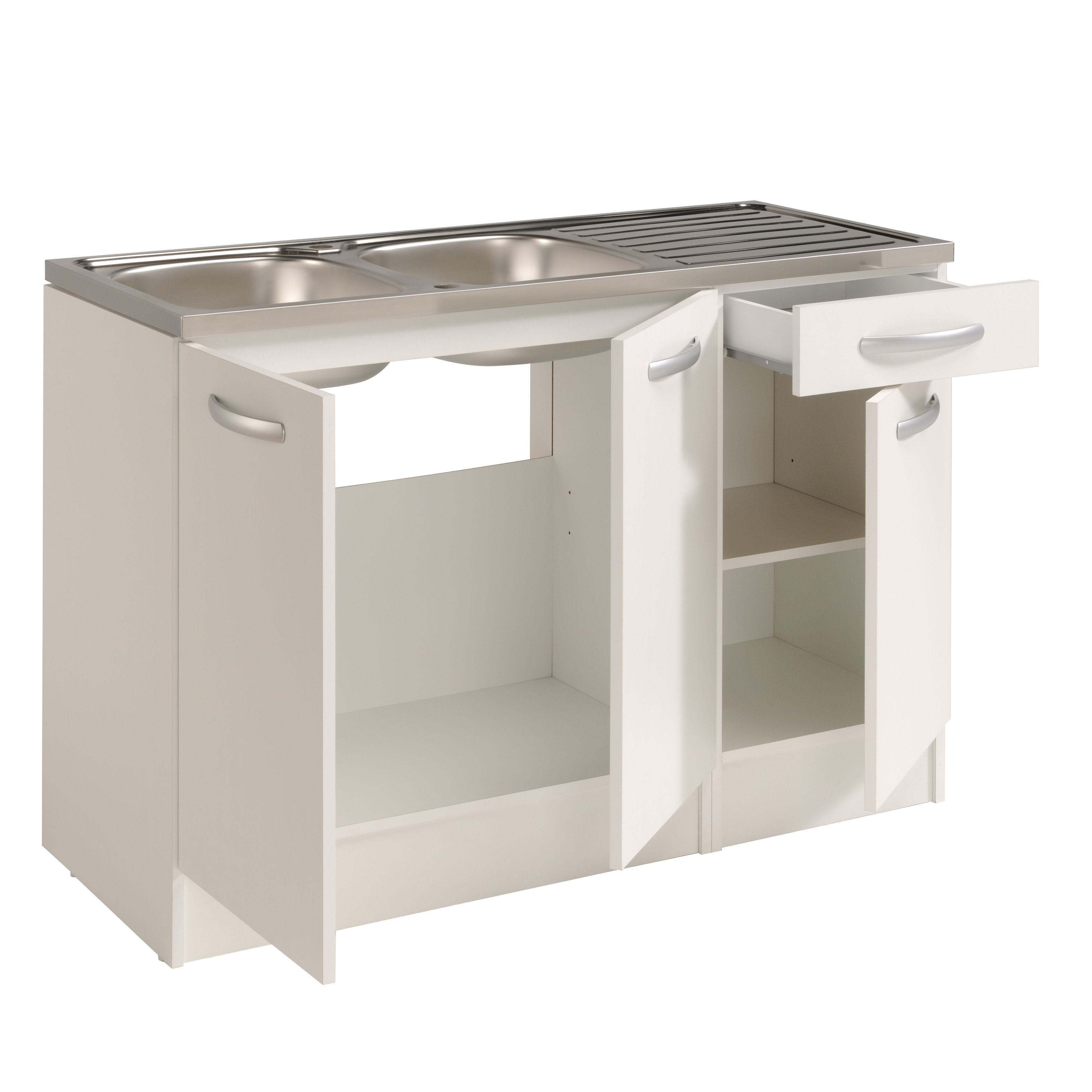 Sous-évier Sprint - 3 portes 1 tiroir sans évier - Image 2
