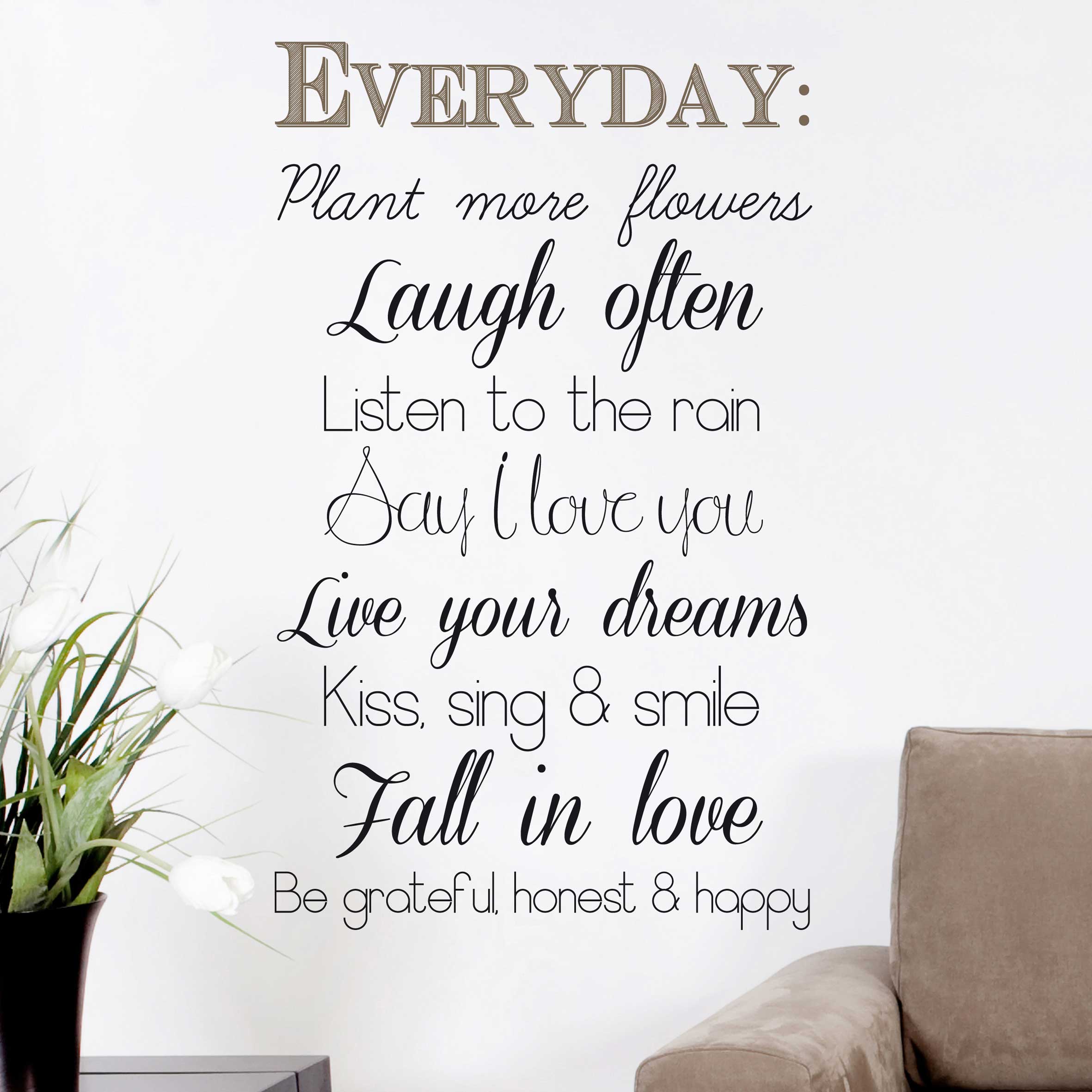 Sticker mural Everyday