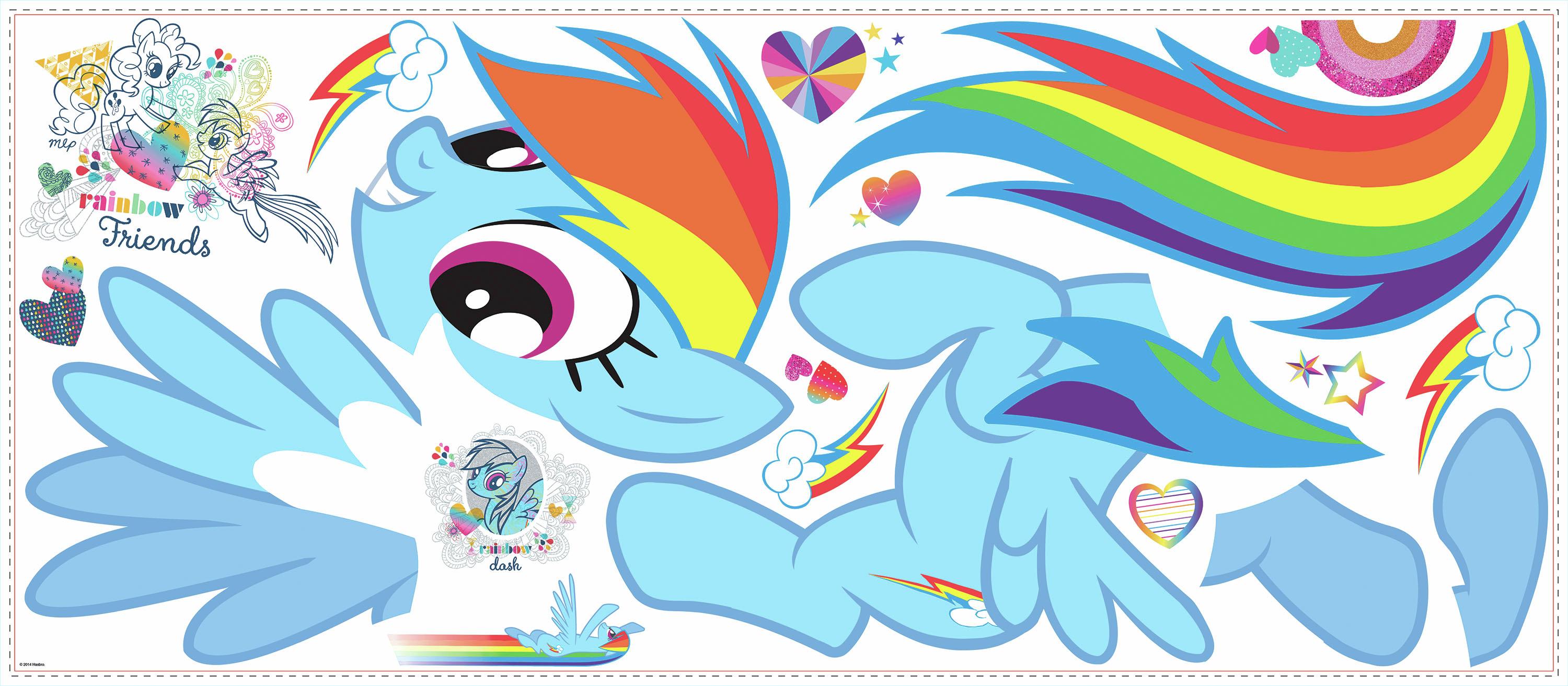 Sticker mural My Little Pony Rainbow Dash - Image 2