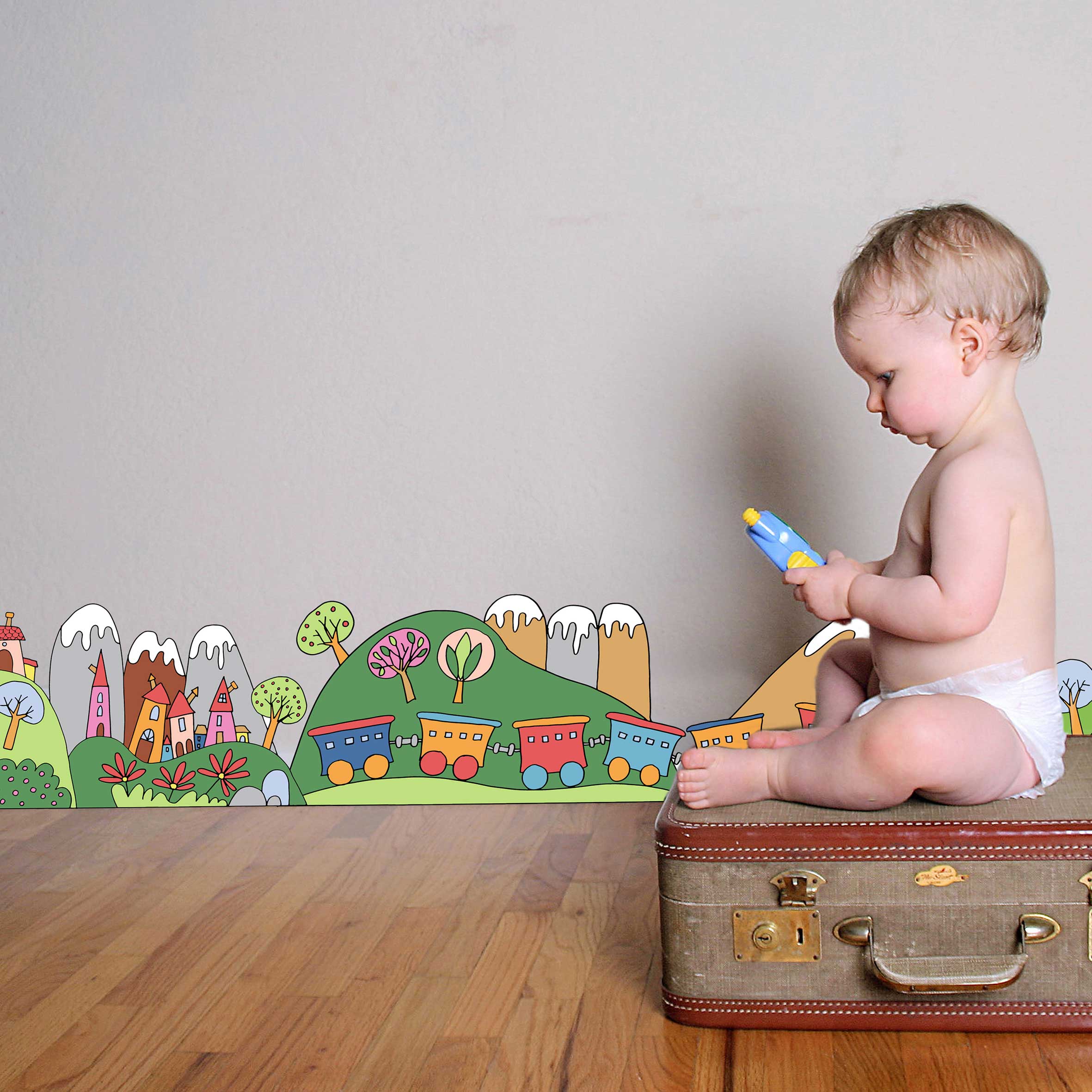 Sticker mural Petit Train - bannière