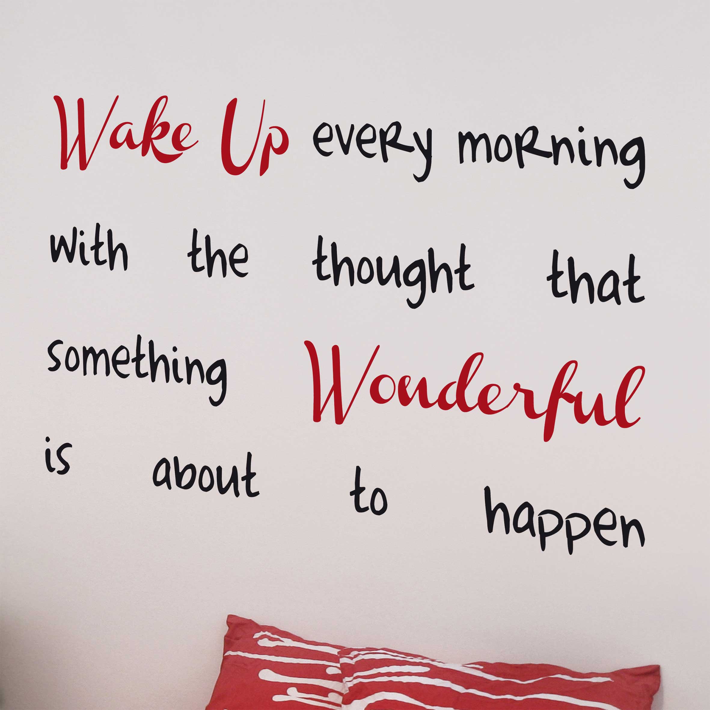 Sticker mural Wake Up