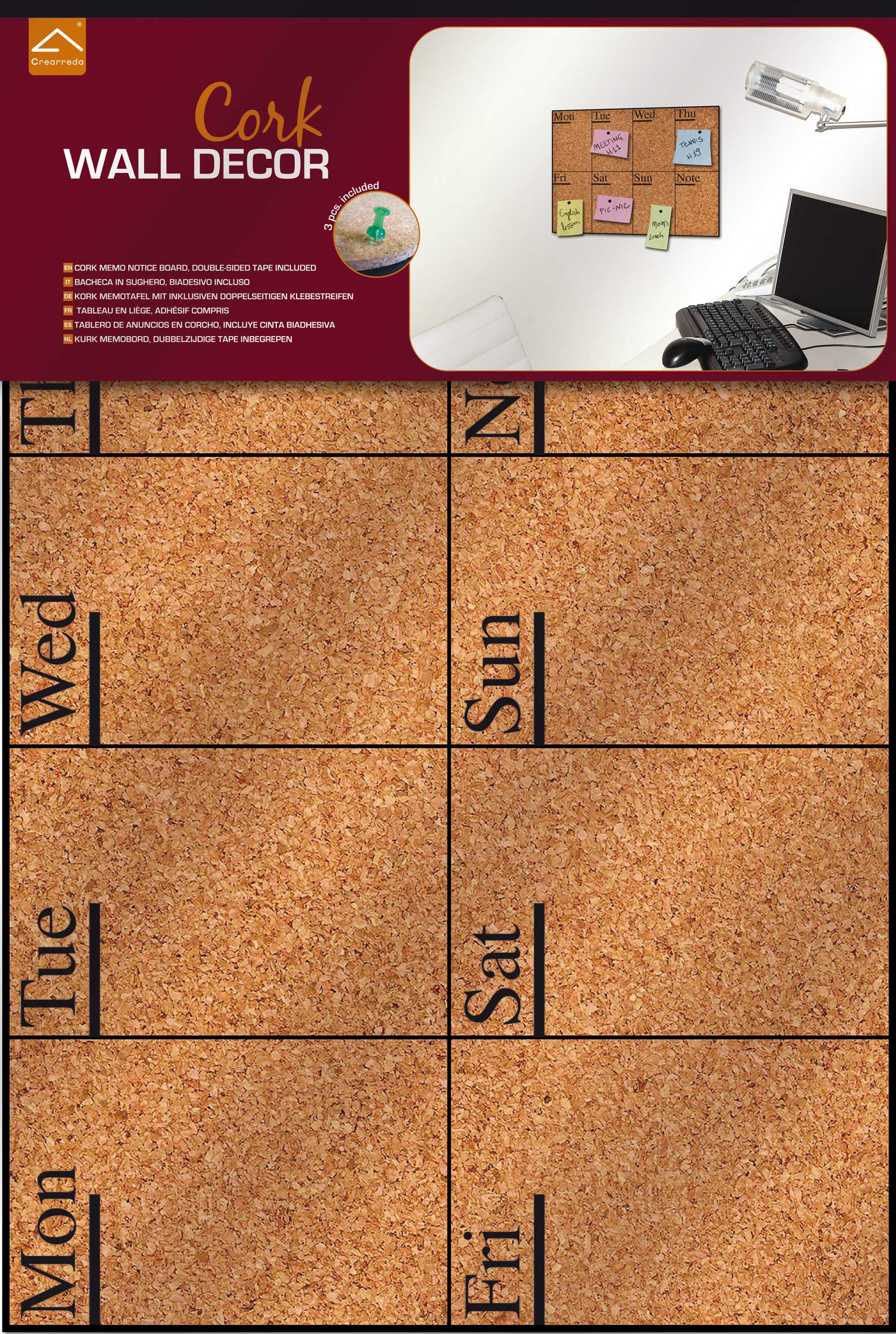 Sticker mural Week Days tableau d'affichage - Image 3