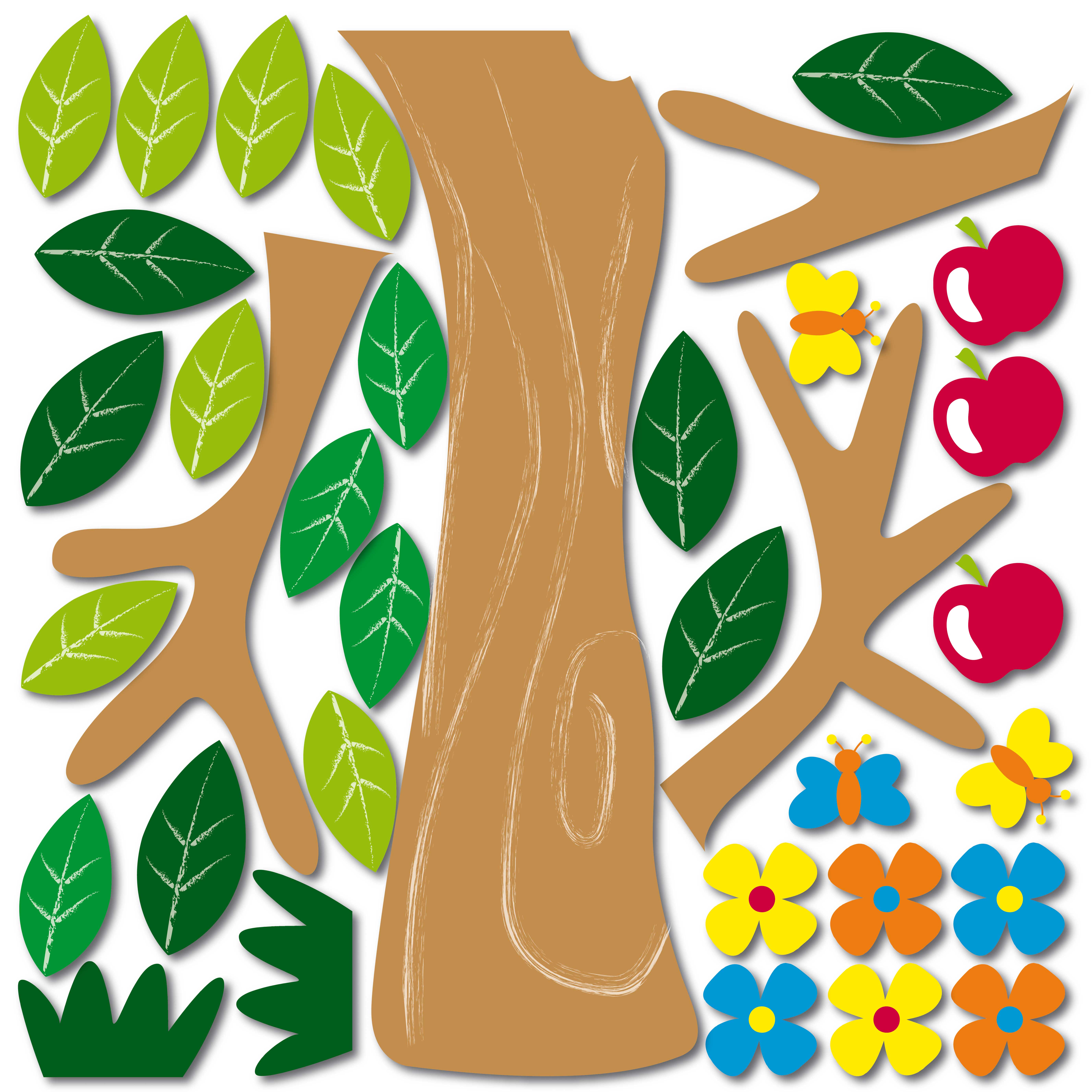 Stickers muraux 3D Pommier - mousse - Image 2