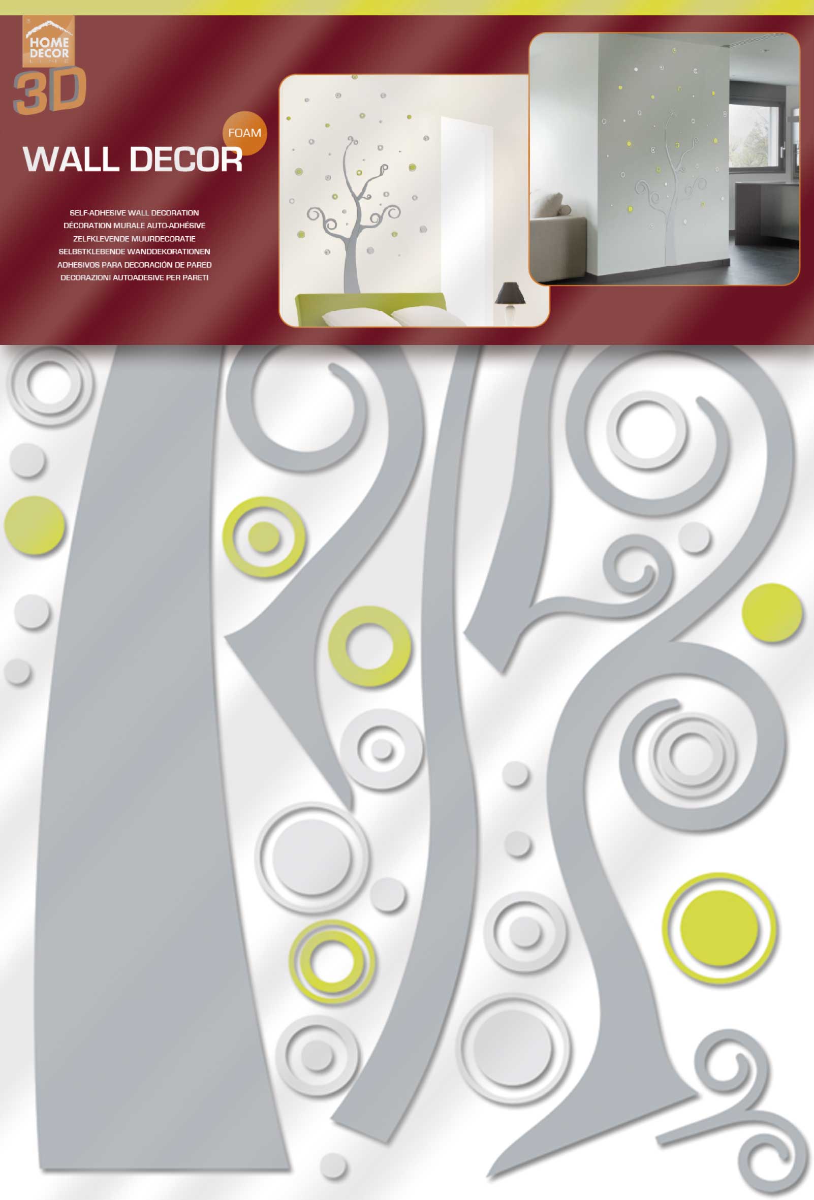 Stickers muraux 3D Tree - mousse - Image 3