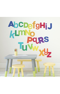 Stickers muraux Multicoloured Alphabet