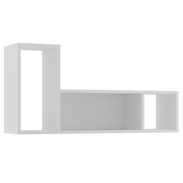 Support mural Bo0 98x24 cm avec 3 compartiments - blanc - Image 6