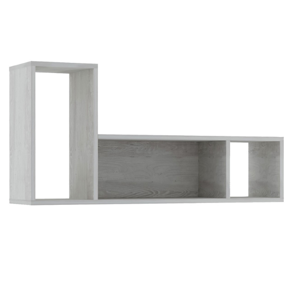 Support mural Bo0 98x24 cm avec 3 compartiments - pin - Image 5