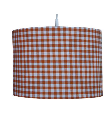 Suspension à carreaux oranges