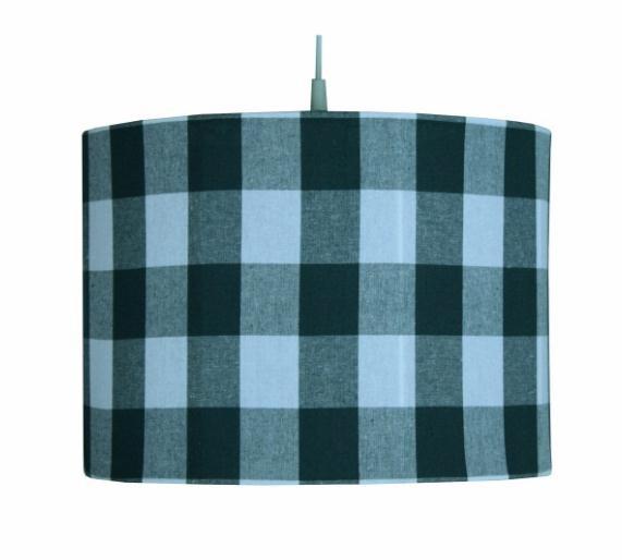 Suspension enfant BB carreaux gris/orange