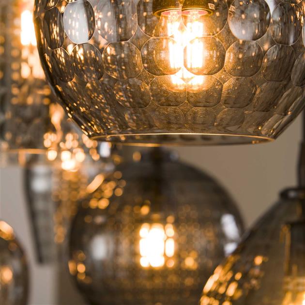 Suspension Jairo 7 abat-jour - verre fumé - Image 6