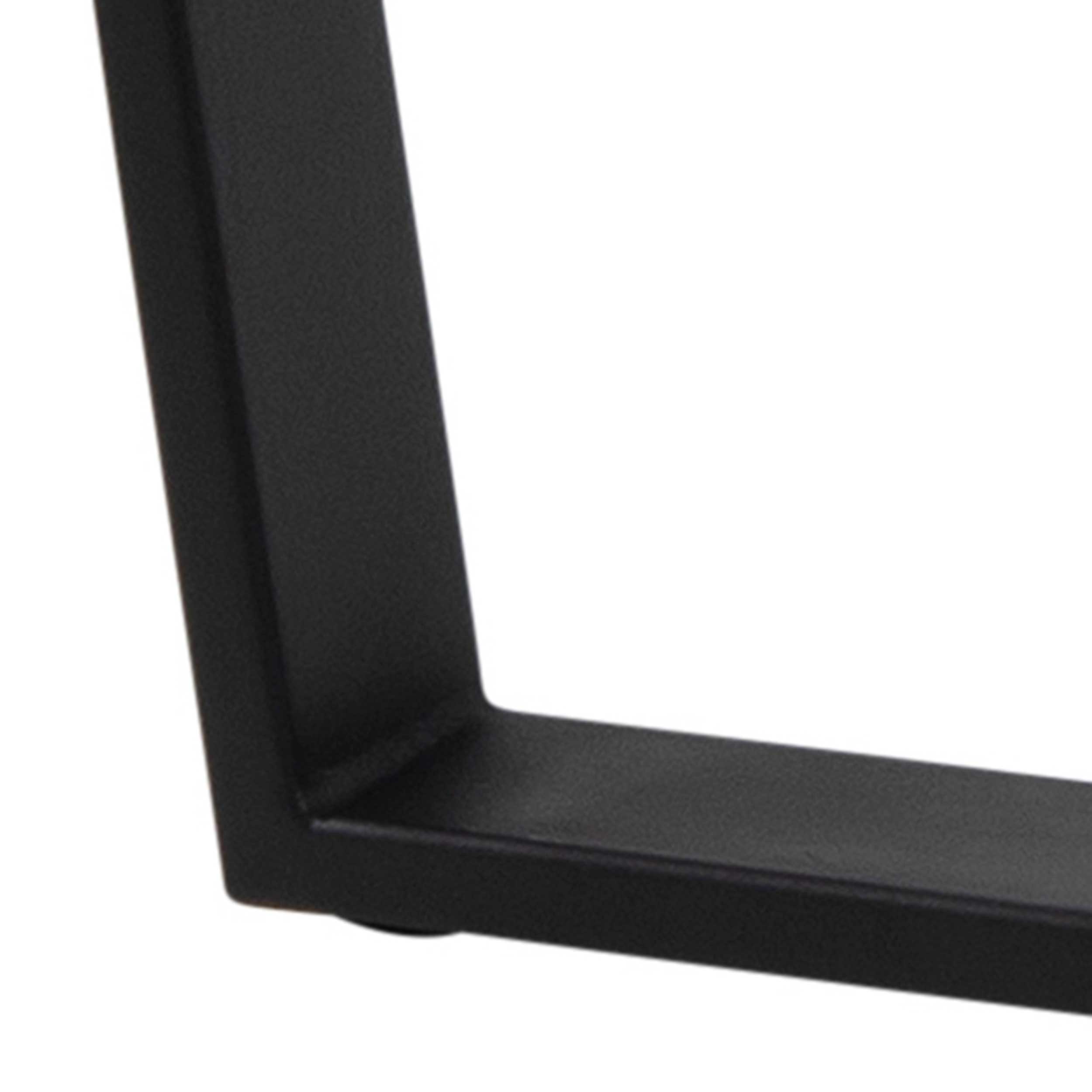 Table à manger Amanda Ø110 - marbre/noir - Image 3