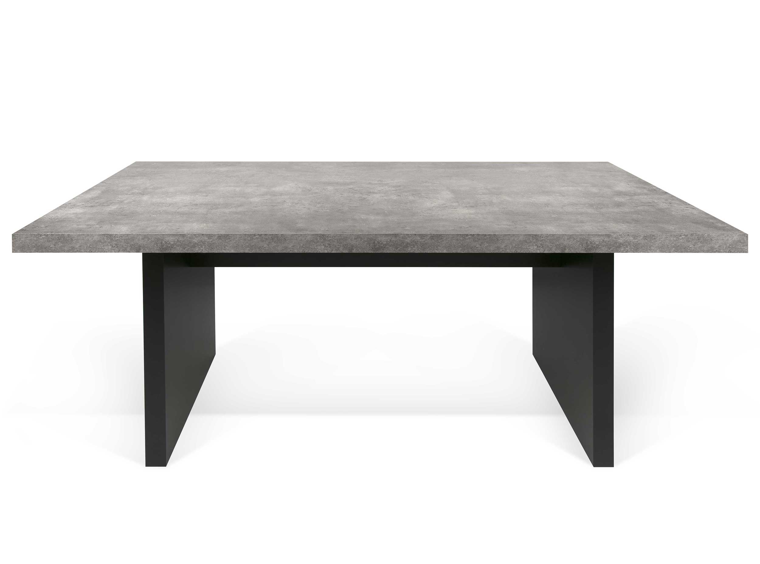 Table à manger Delta 160x80cm - aspect béton - Image 2