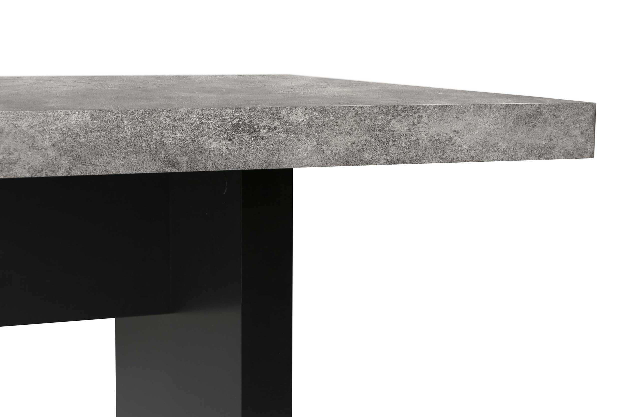 Table à manger Delta 160x80cm - aspect béton - Image 4