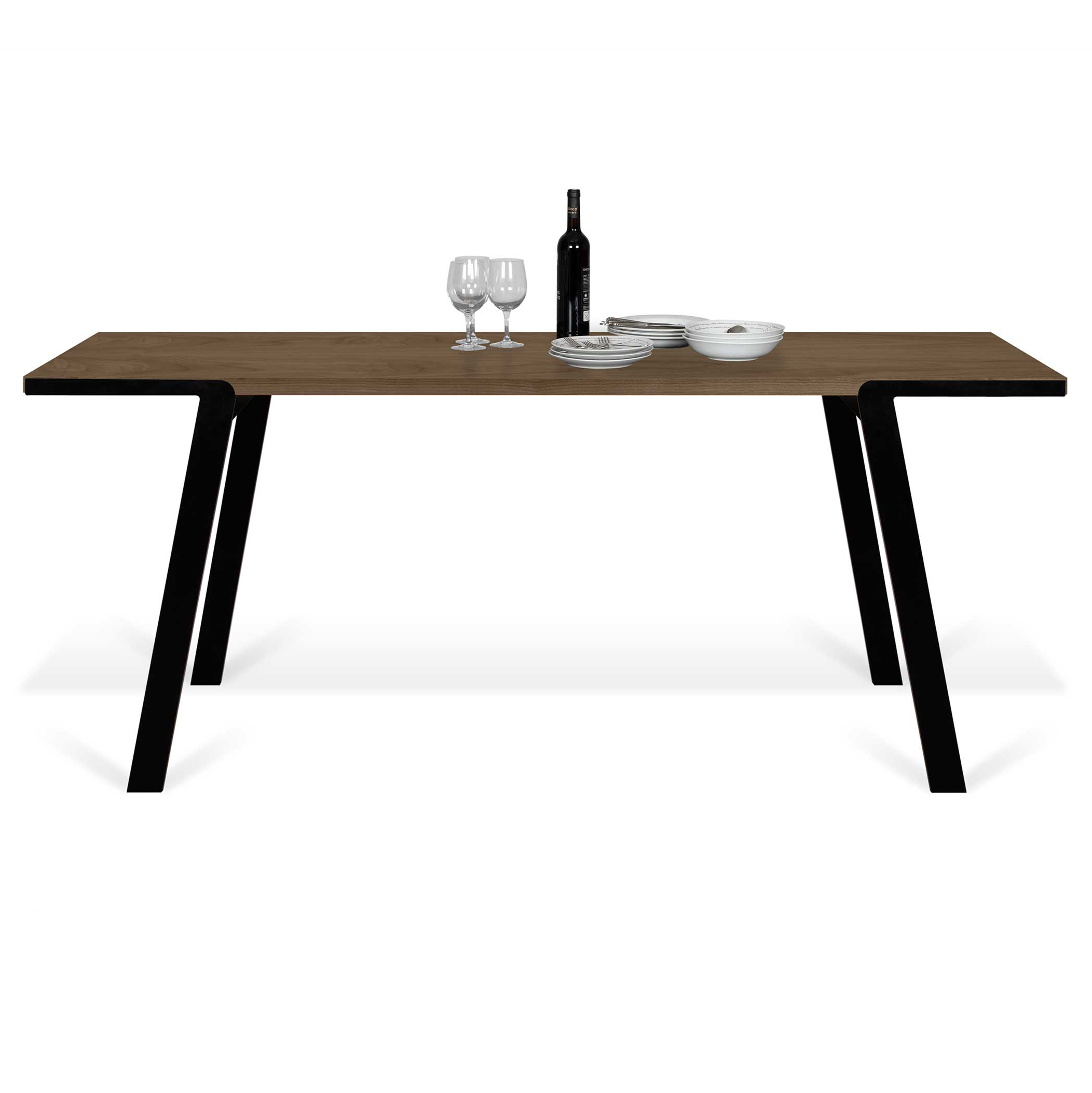 Table à manger Drina 180 x 90 cm-bois de noyer - Image 4