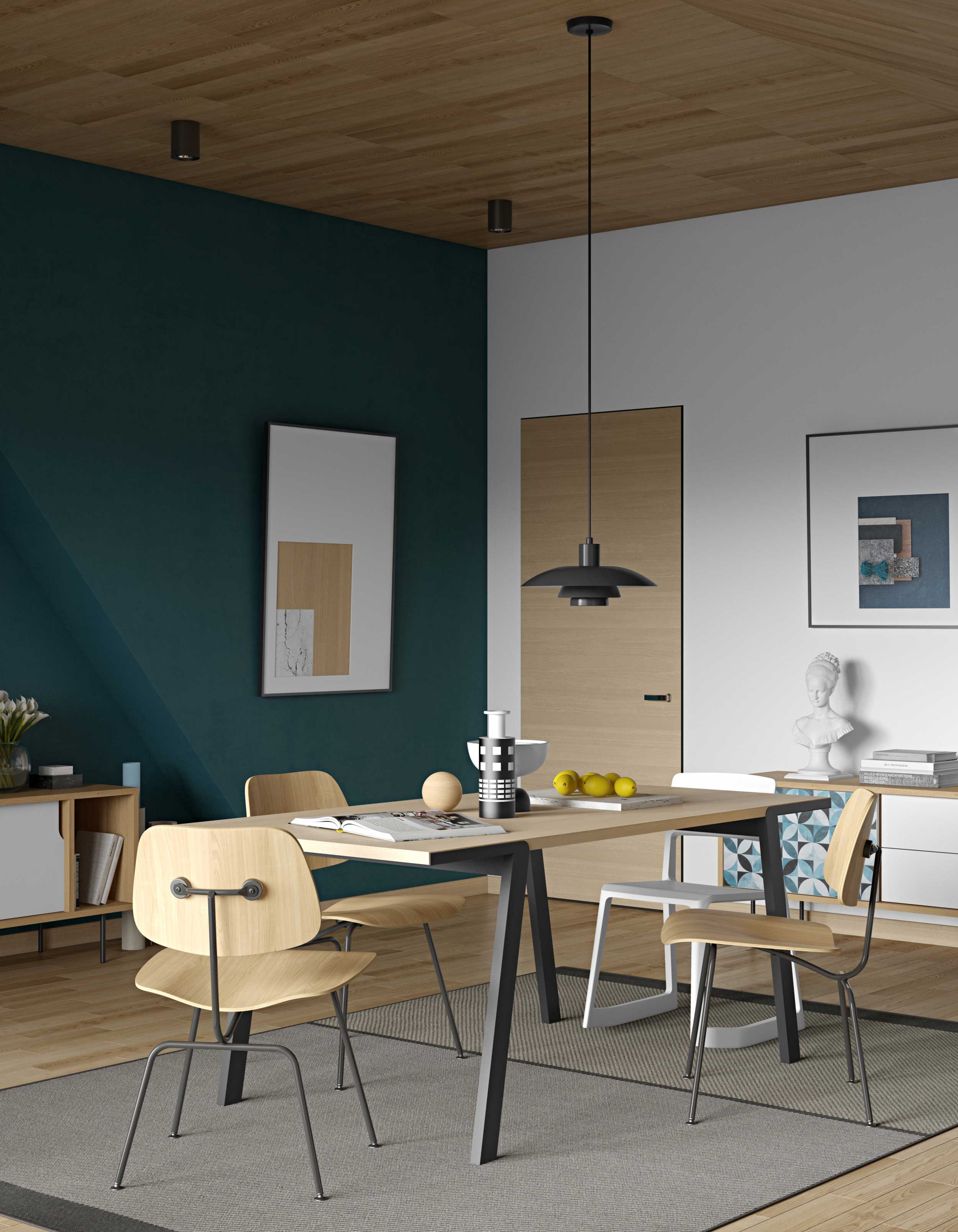 Table à manger Drina 180x90 - chêne - Image 5