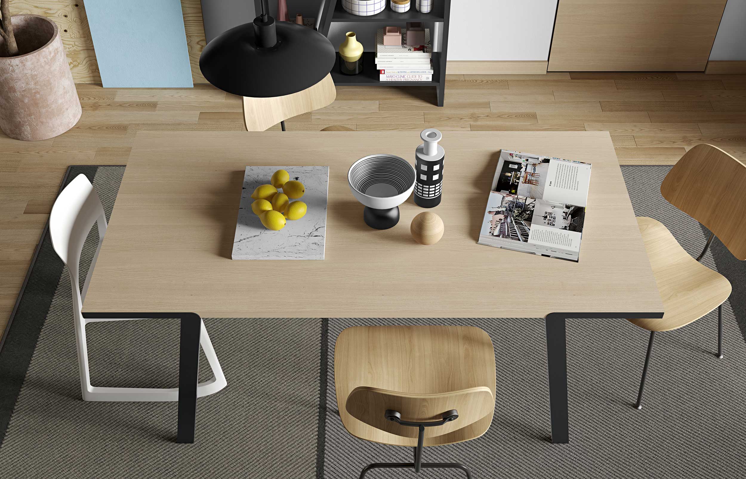 Table à manger Drina 180x90 - chêne - Image 7