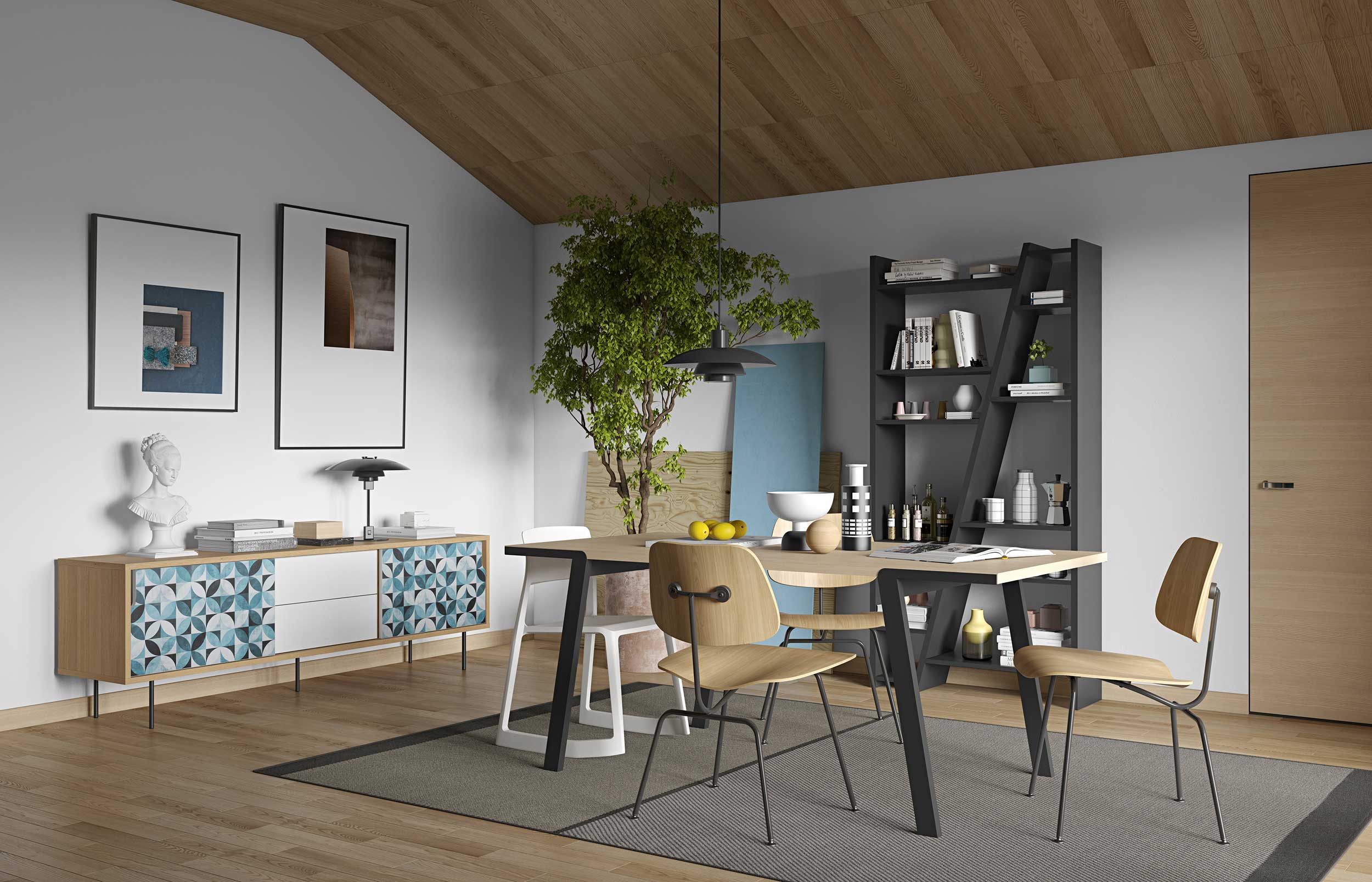 Table à manger Drina 180x90 - chêne - Image 9