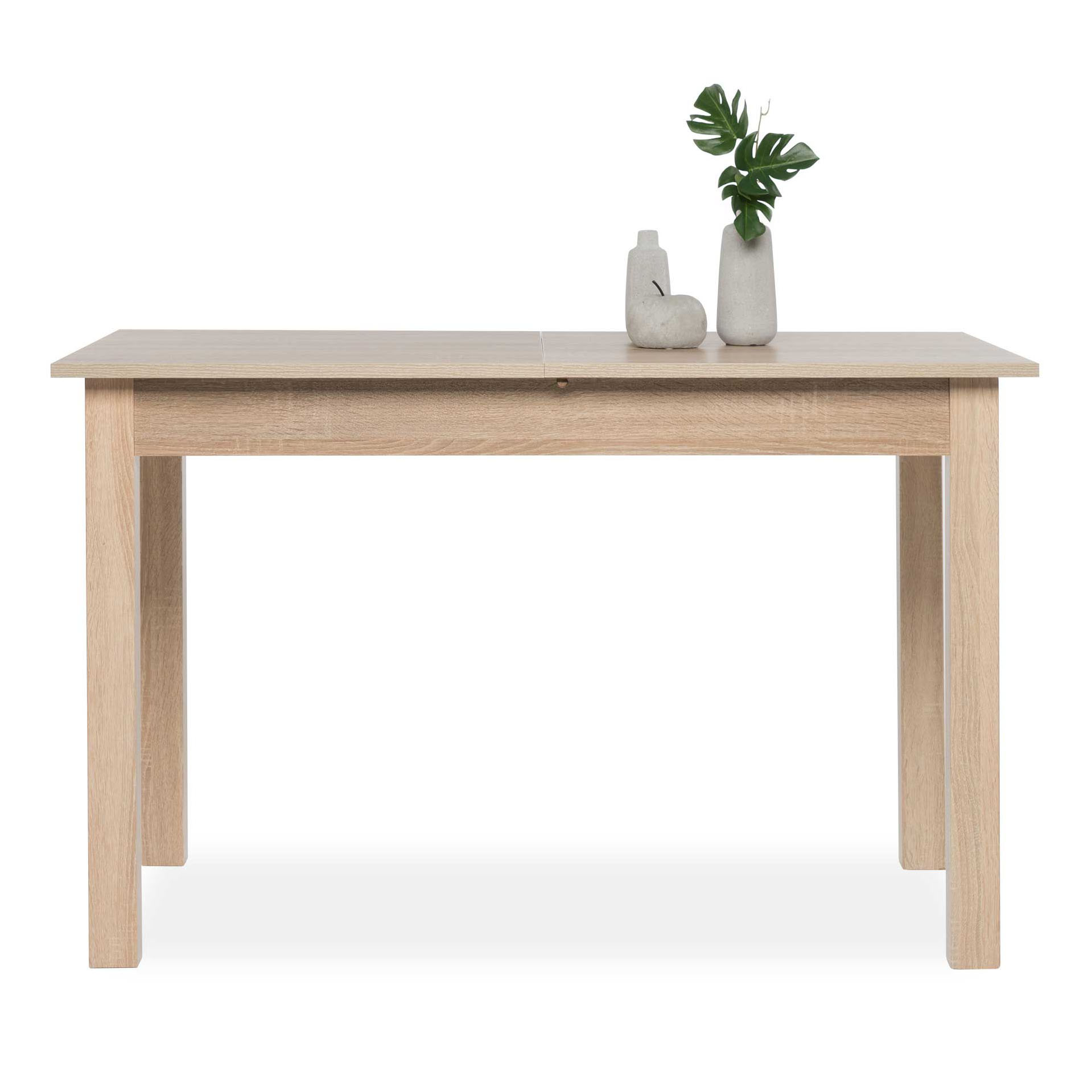 Table à manger extensible Coburg 120/160 - chêne - Image 1