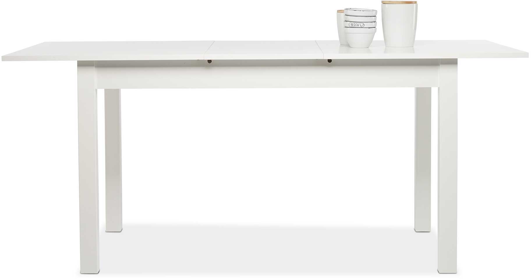 Table à manger extensible Coburg 137/177 - blanc - Image 9