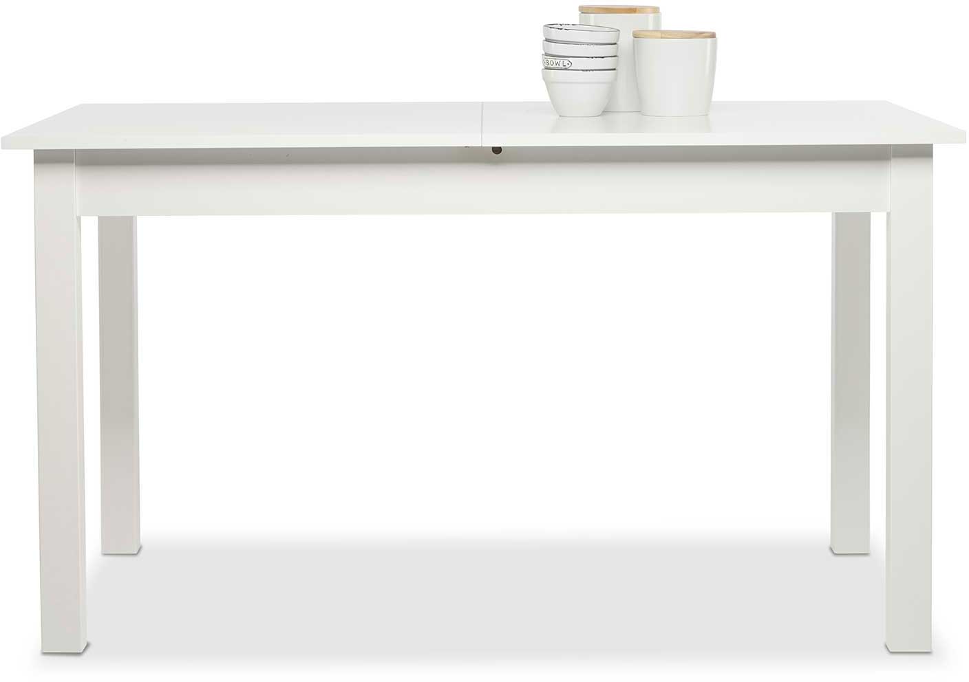 Table à manger extensible Coburg 137/177 - blanc - Image 10