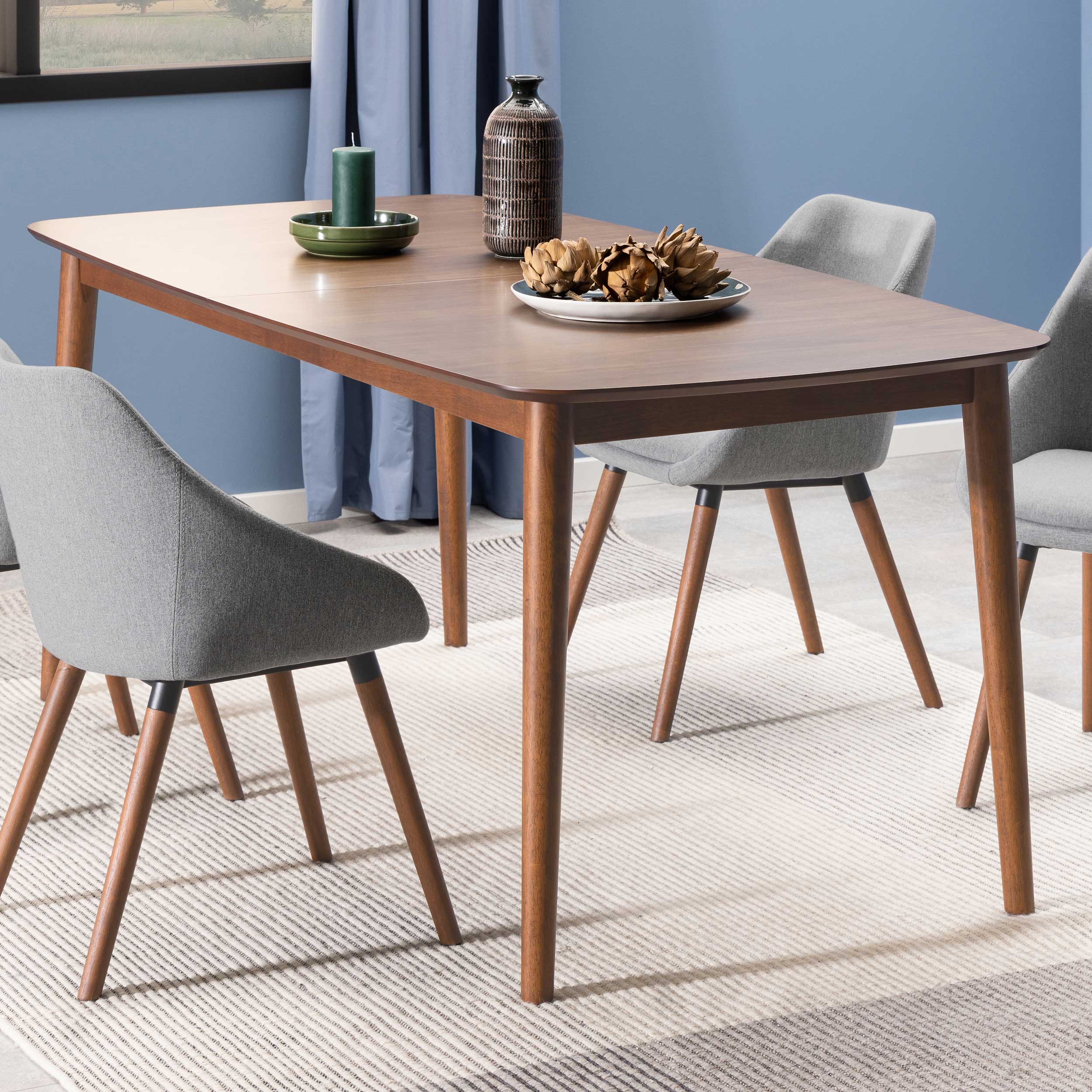 Table à manger extensible Montreux 180/219x90 cm - noyer - Image 1