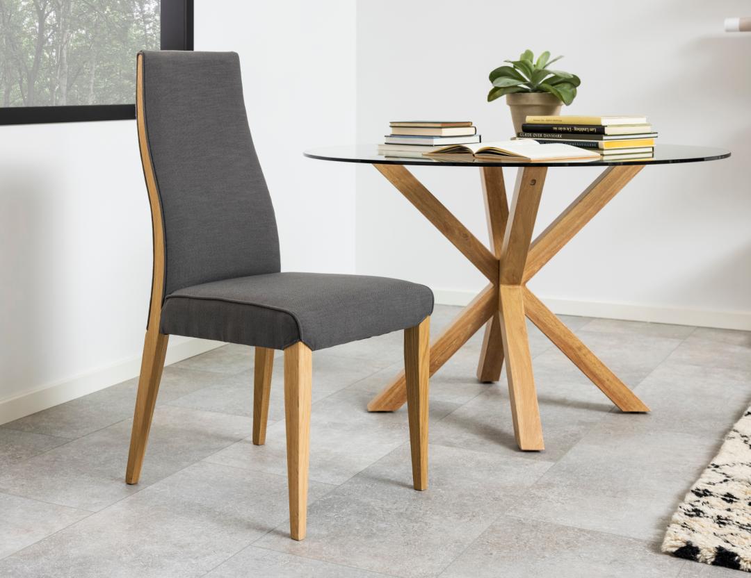 Table à manger Hennie ø119cm - décor chêne clair - Image 8