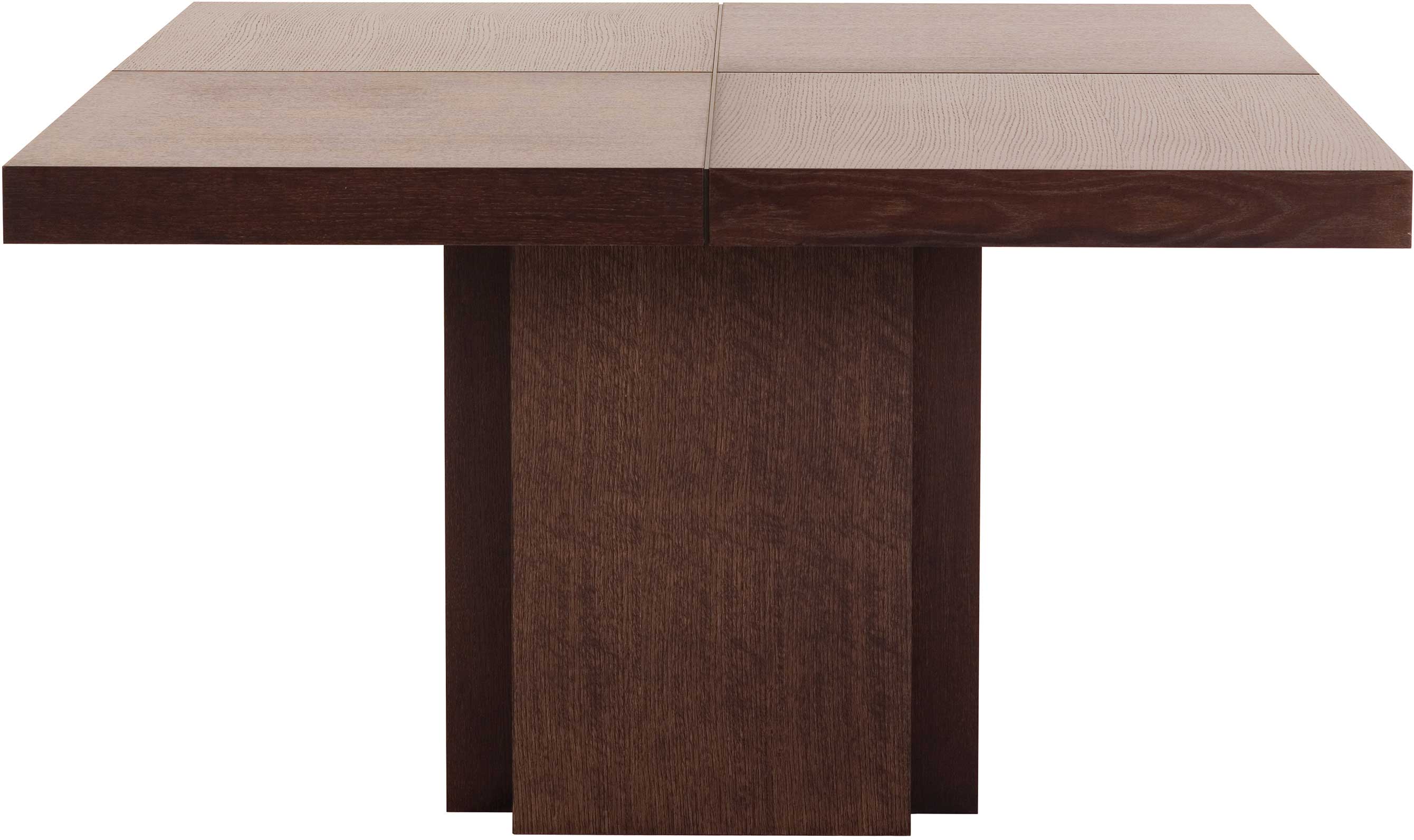 Table à manger Mundus 130 x 130 cm - placage chocolat - Image 3