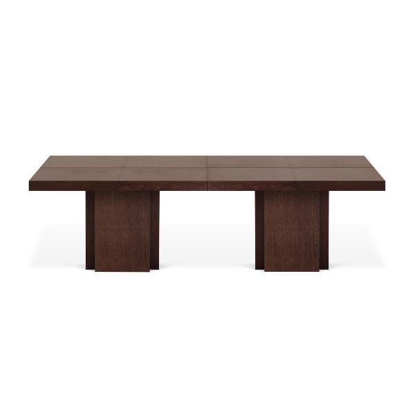 Table à manger Mundus 130 x 260 cm - placage chocolat