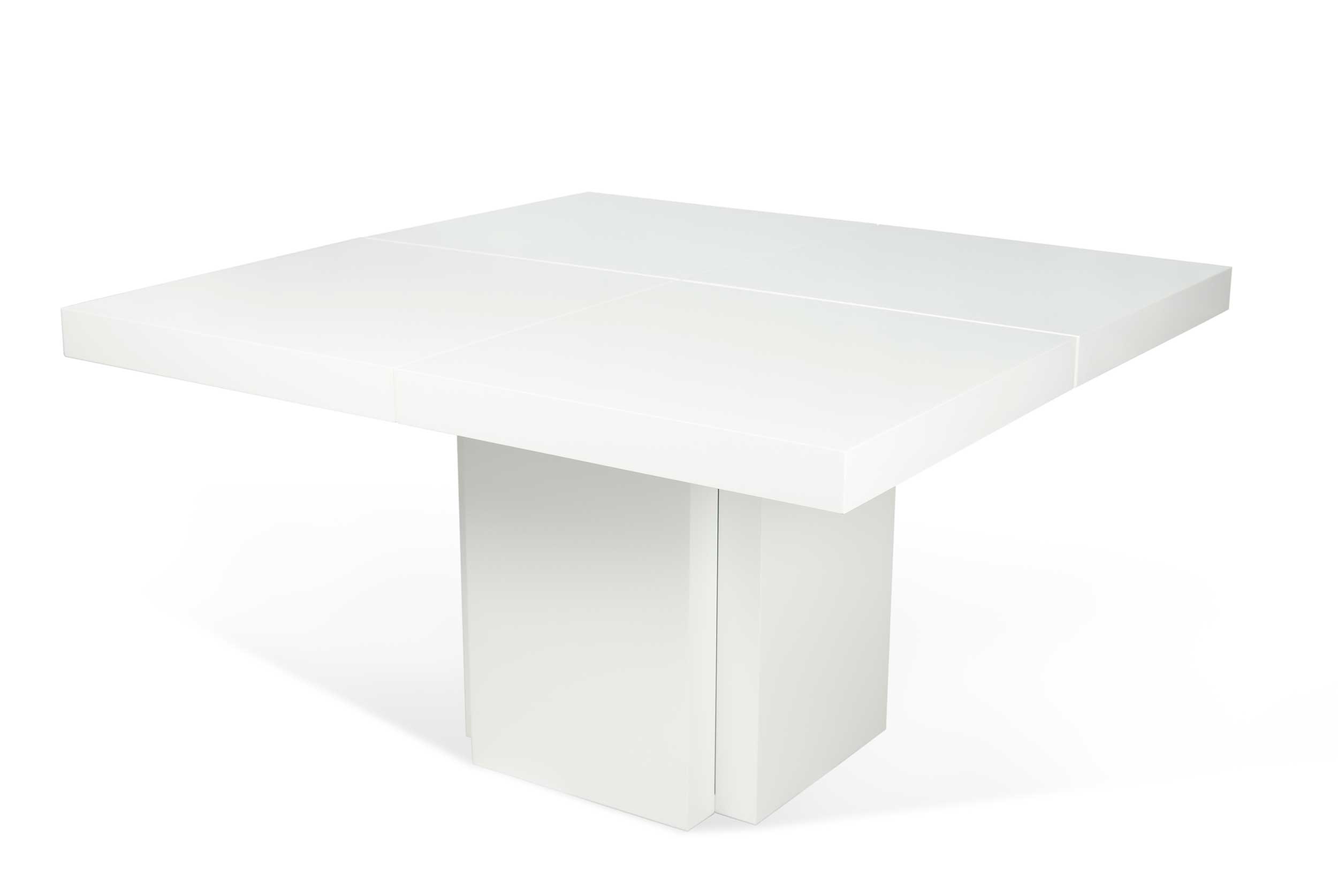 Table à manger Mundus 150 x 150 cm - blanc brillant - Image 8