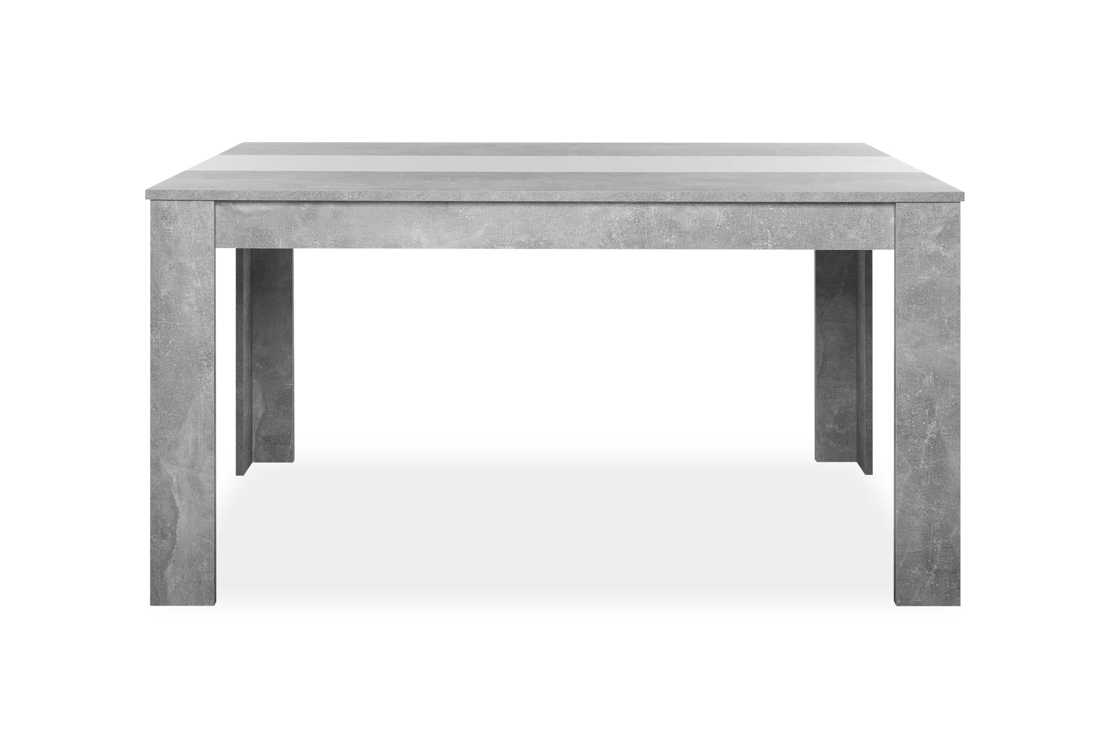 Table à manger Niklas 138x80cm - aspect béton - Image 4