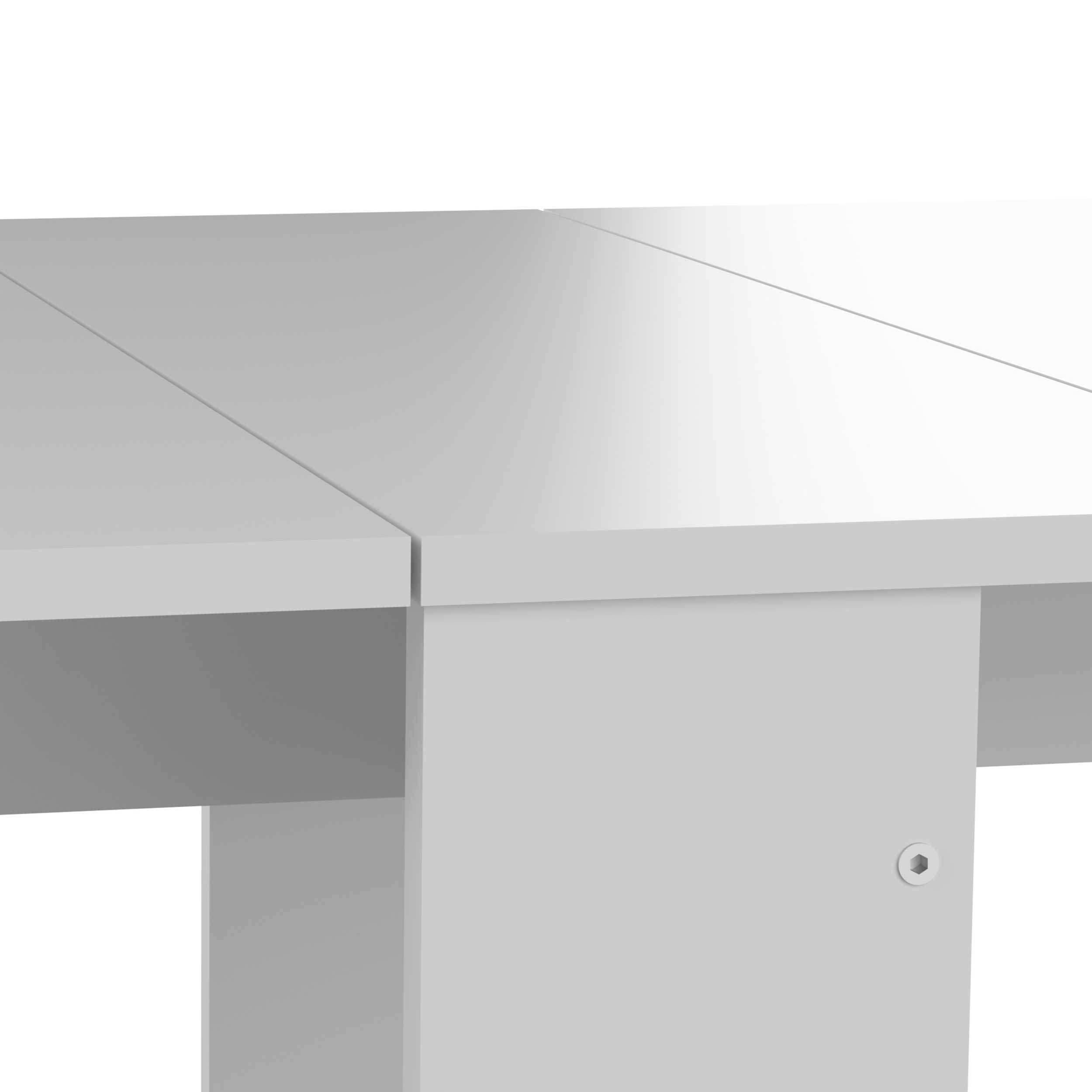 Table à manger pliable Papillon 103 cm - blanc - Image 5