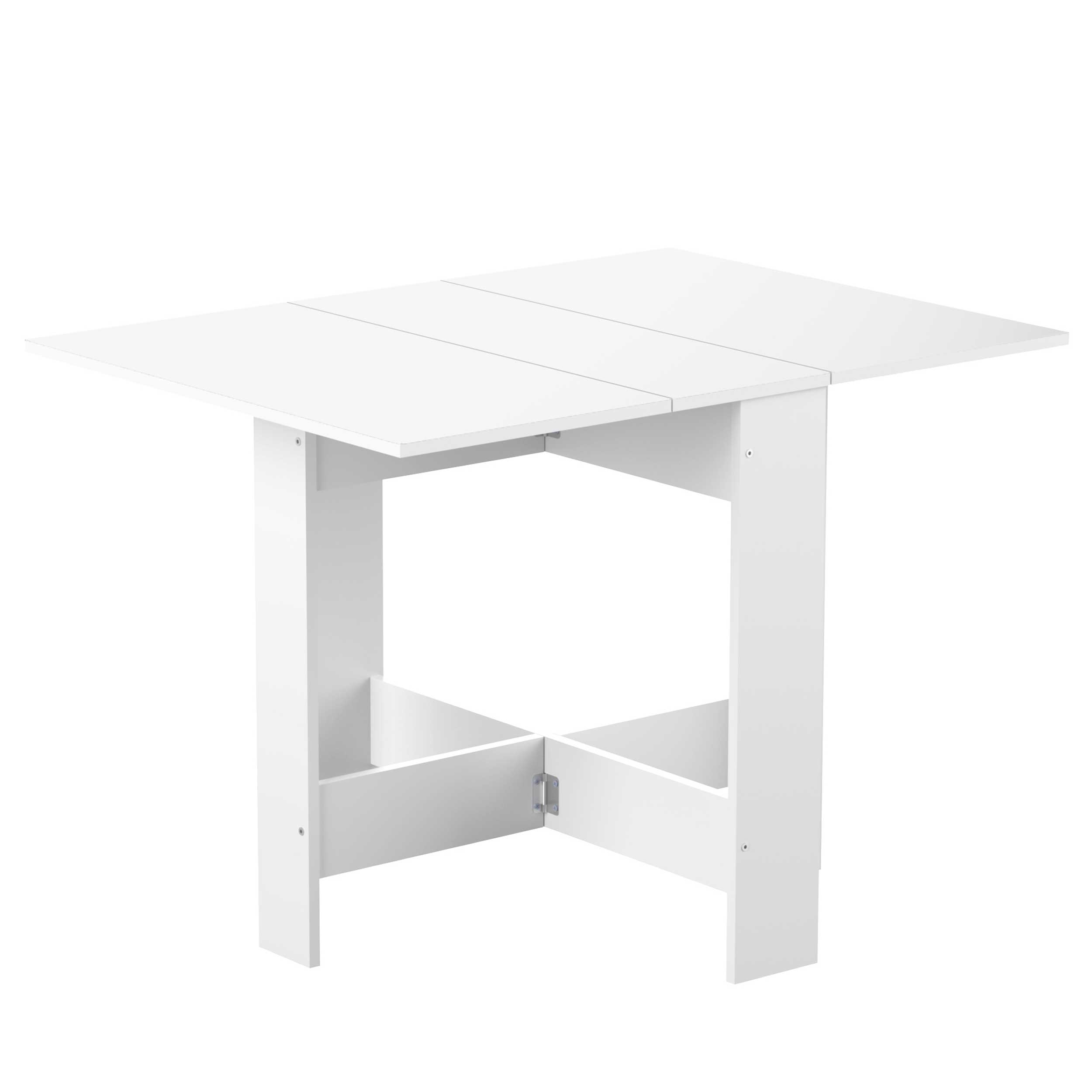 Table à manger pliable Papillon 103 cm - blanc - Image 6