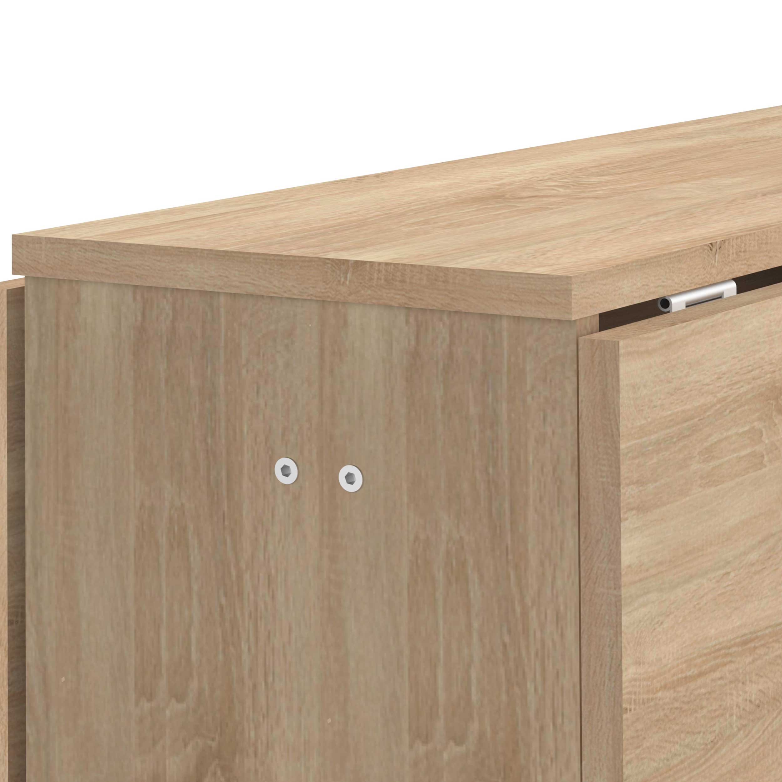 Table à manger pliable Papillon 103 cm - chêne - Image 2