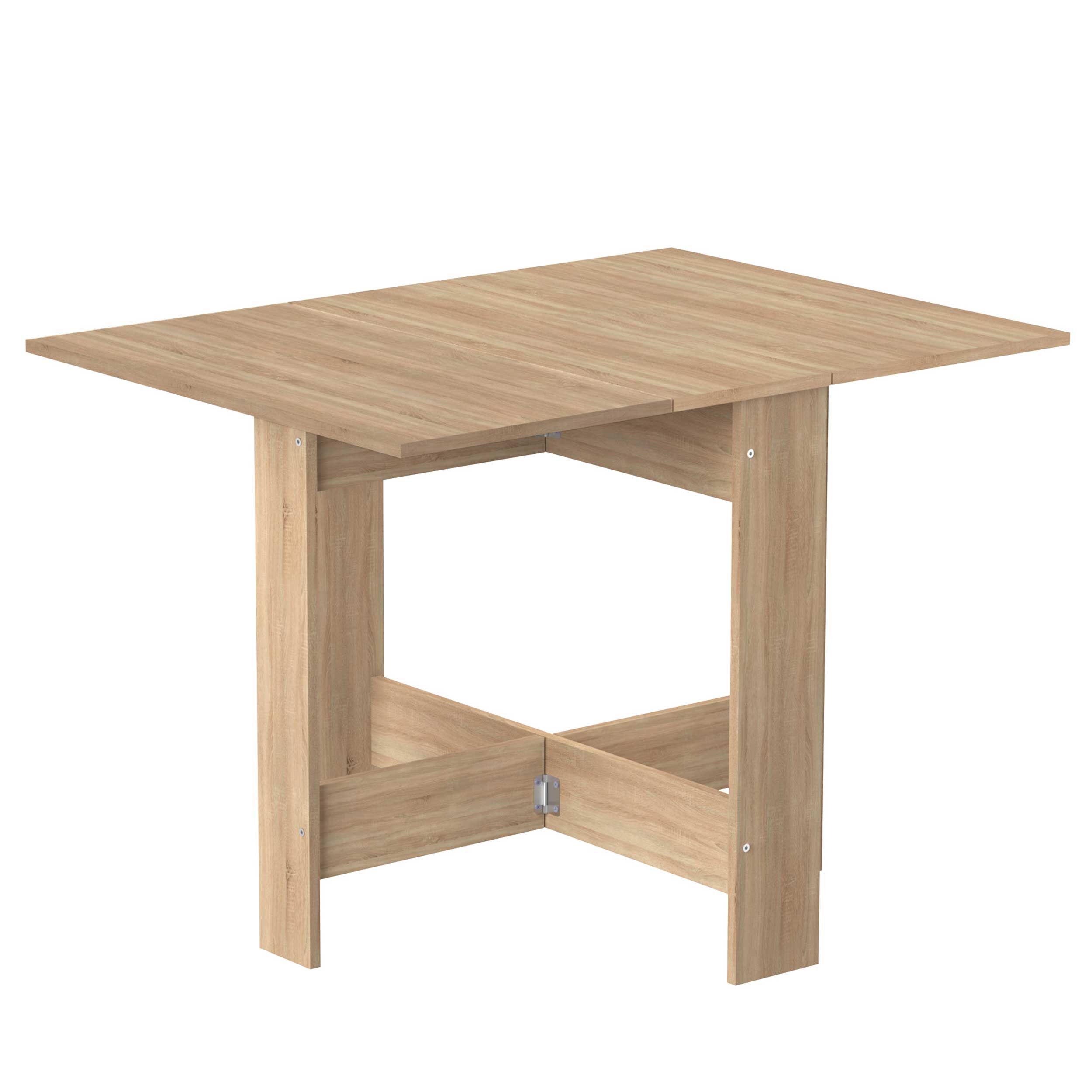 Table à manger pliable Papillon 103 cm - chêne - Image 6