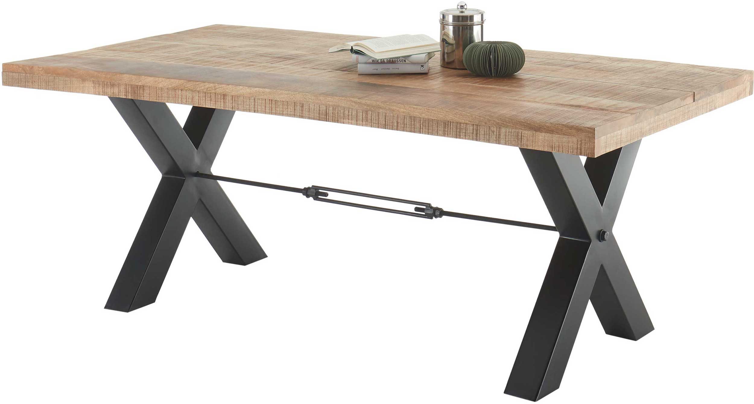 Table à manger rectangulaire Mares 200cm - bois manguier - Image 6