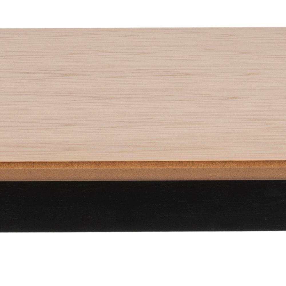 Table à manger Rover 120x80cm - chêne/noir - Image 2