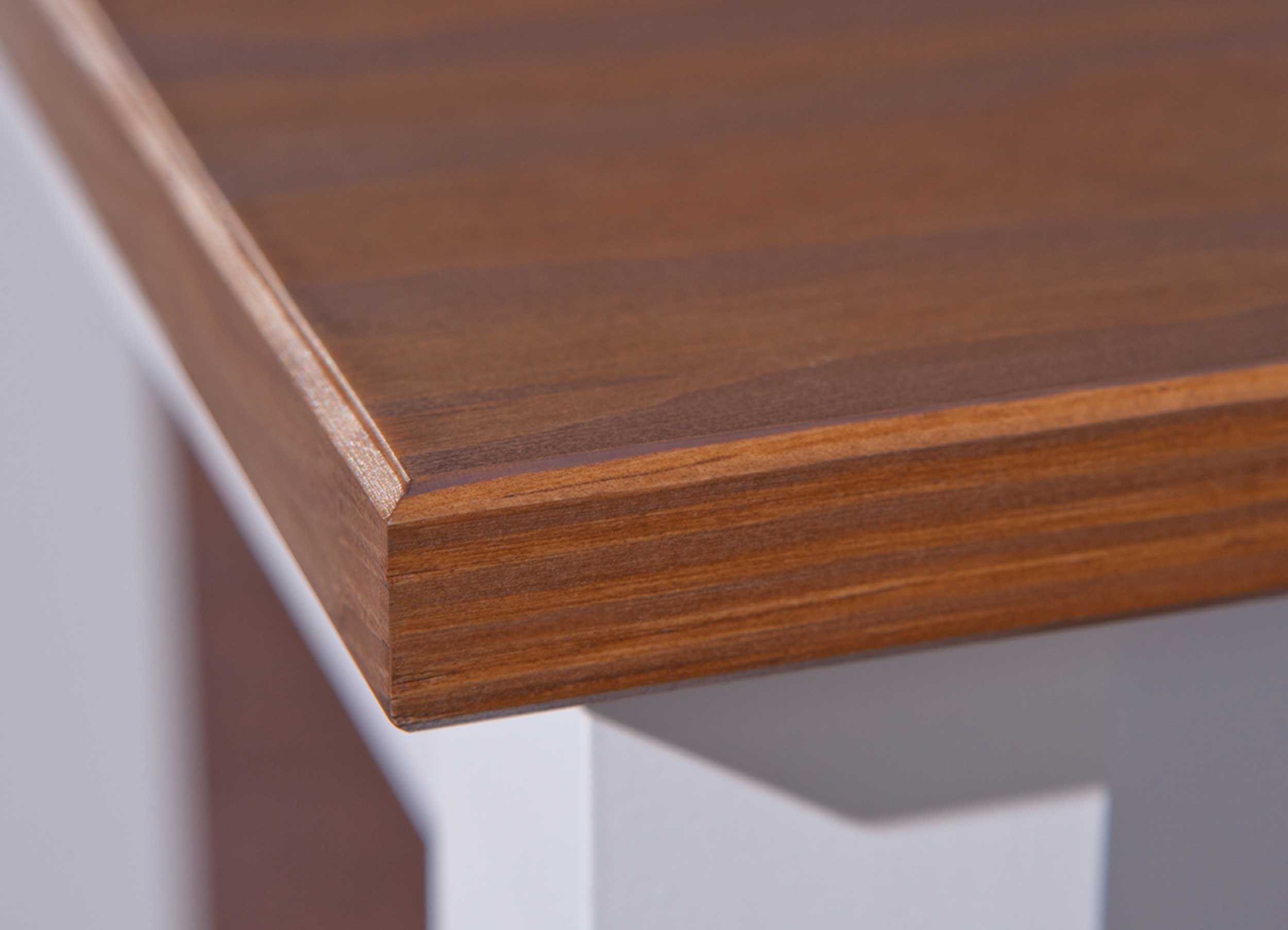 Table à manger Westerland 160x90cm rurale - blanc/brun - Image 4