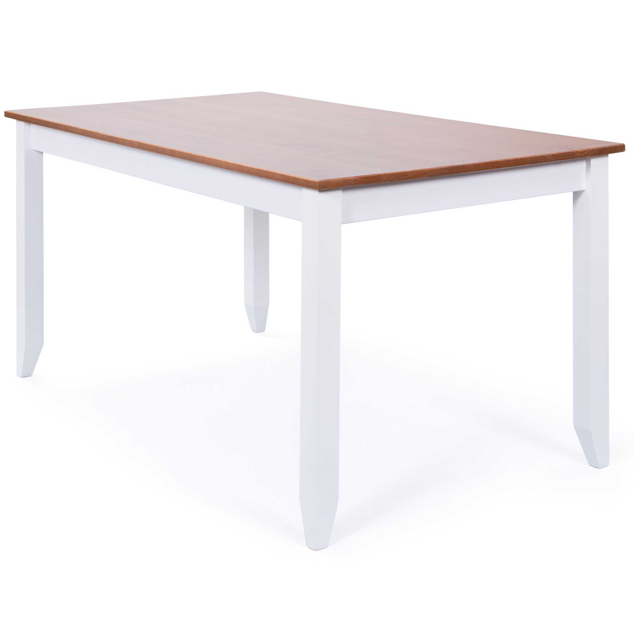 Table à manger Westerland 160x90cm rurale - blanc/brun - Image 10