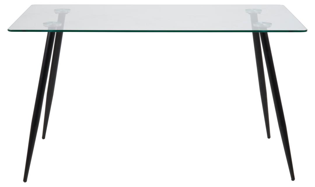 Table à manger Wilhelm 140x80 - verre/noir - Image 6