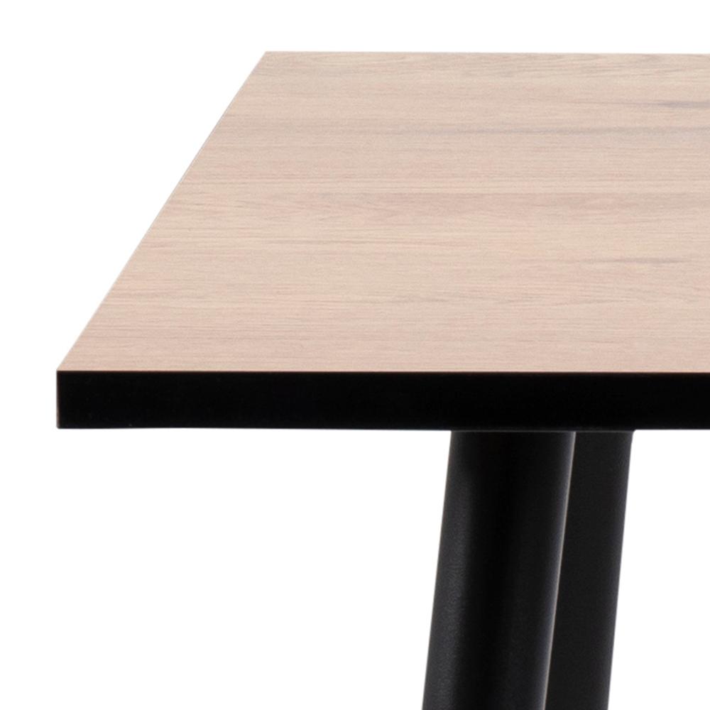 Table à manger Wilhelm 80x80 - chêne sauvage/noir - Image 8