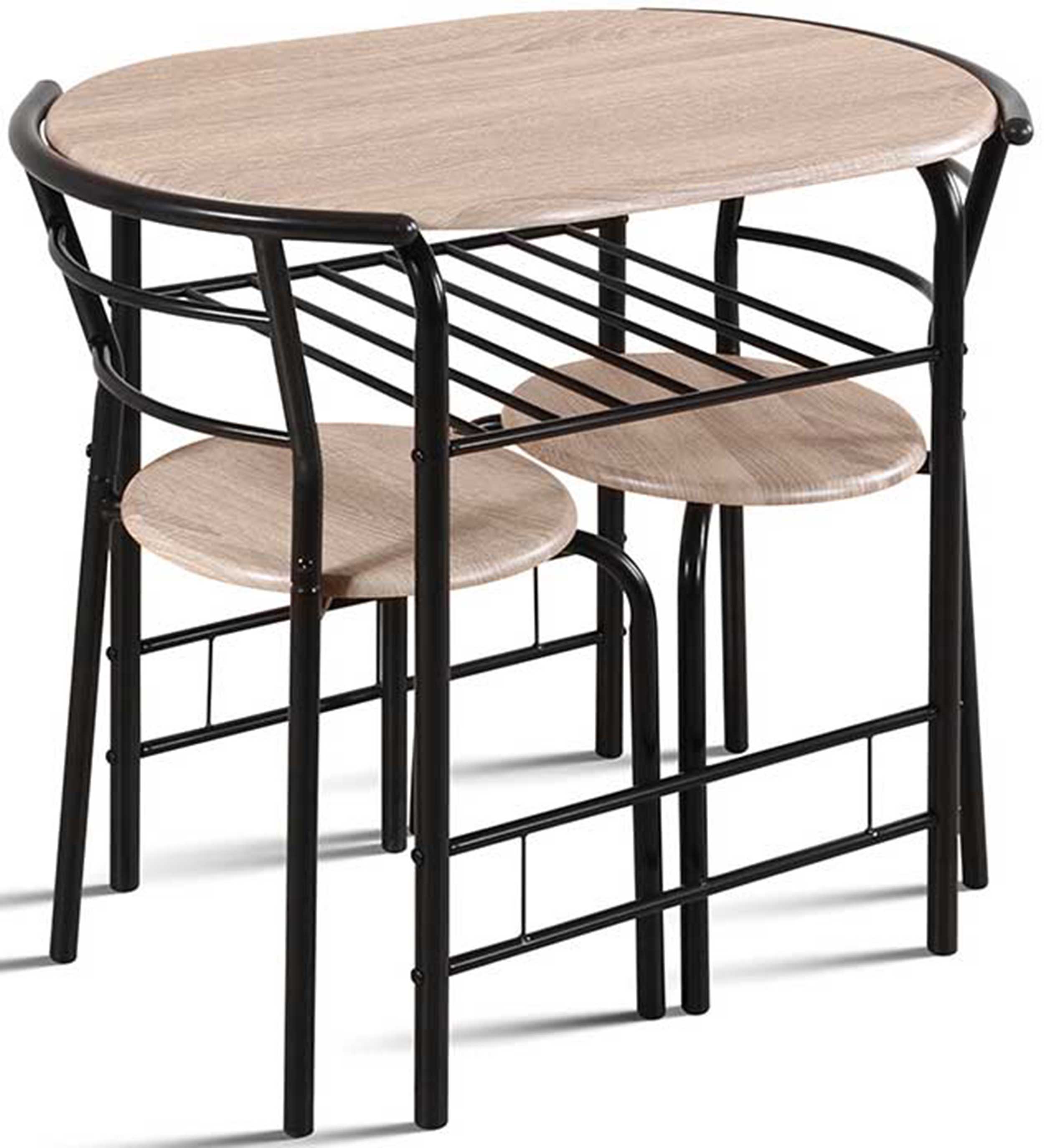 Table avec 2 chaises Ada-chêne sonoma/métal noir - Image 5