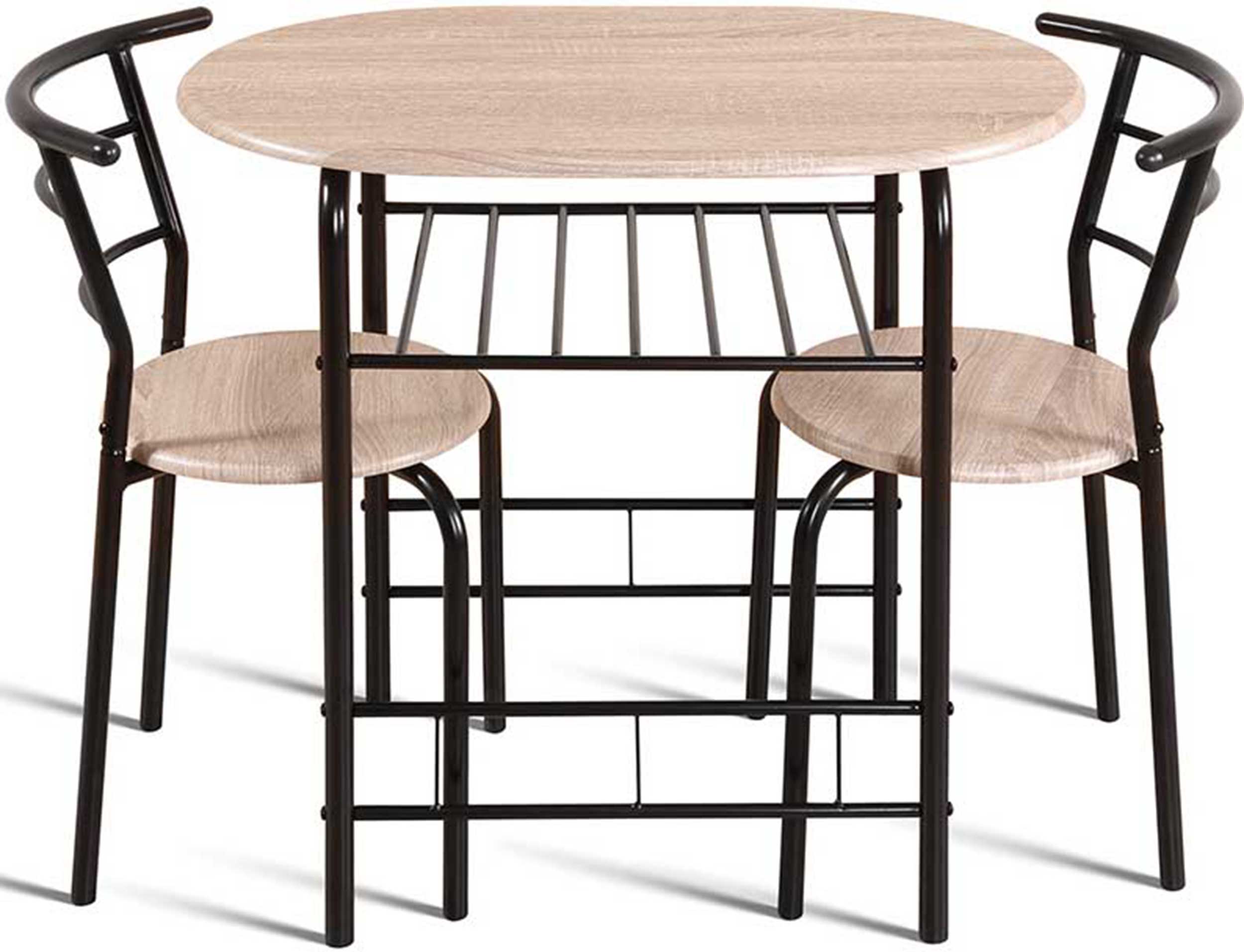 Table avec 2 chaises Ada-chêne sonoma/métal noir - Image 8