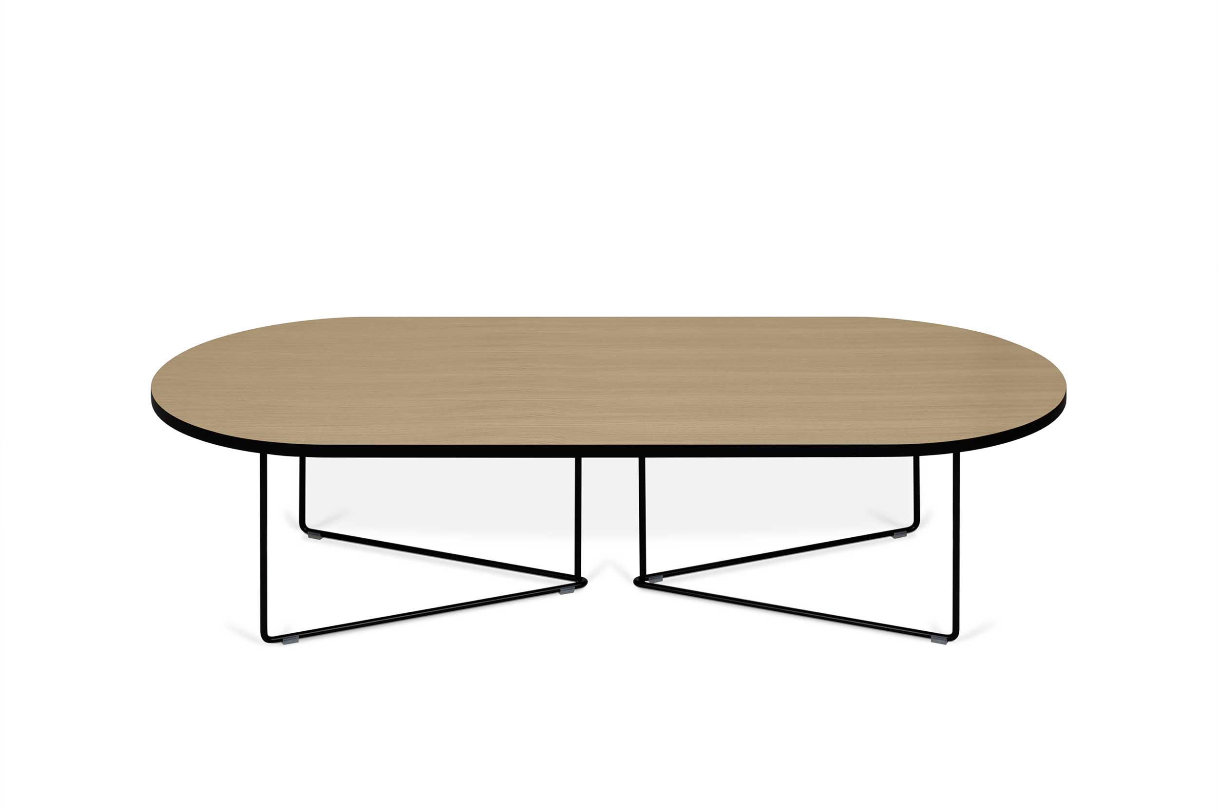 Table basse Adil 136cm - chêne/noir - Image 3