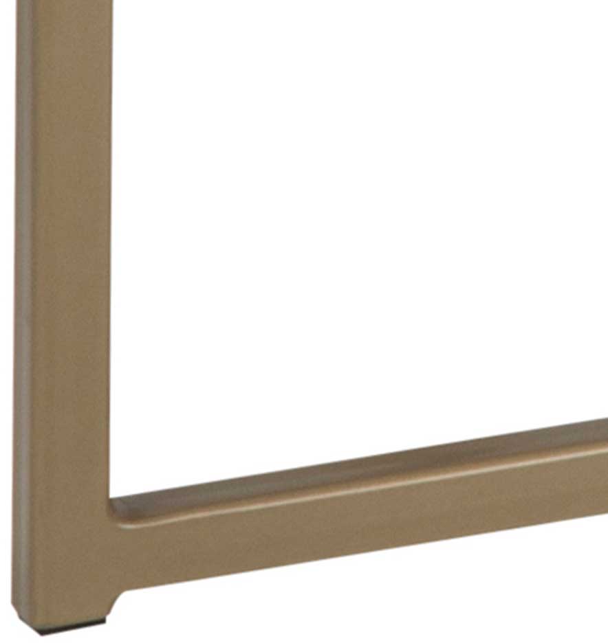 Table basse Alisma 120x60cm - marbre blanc/ doré - Image 2