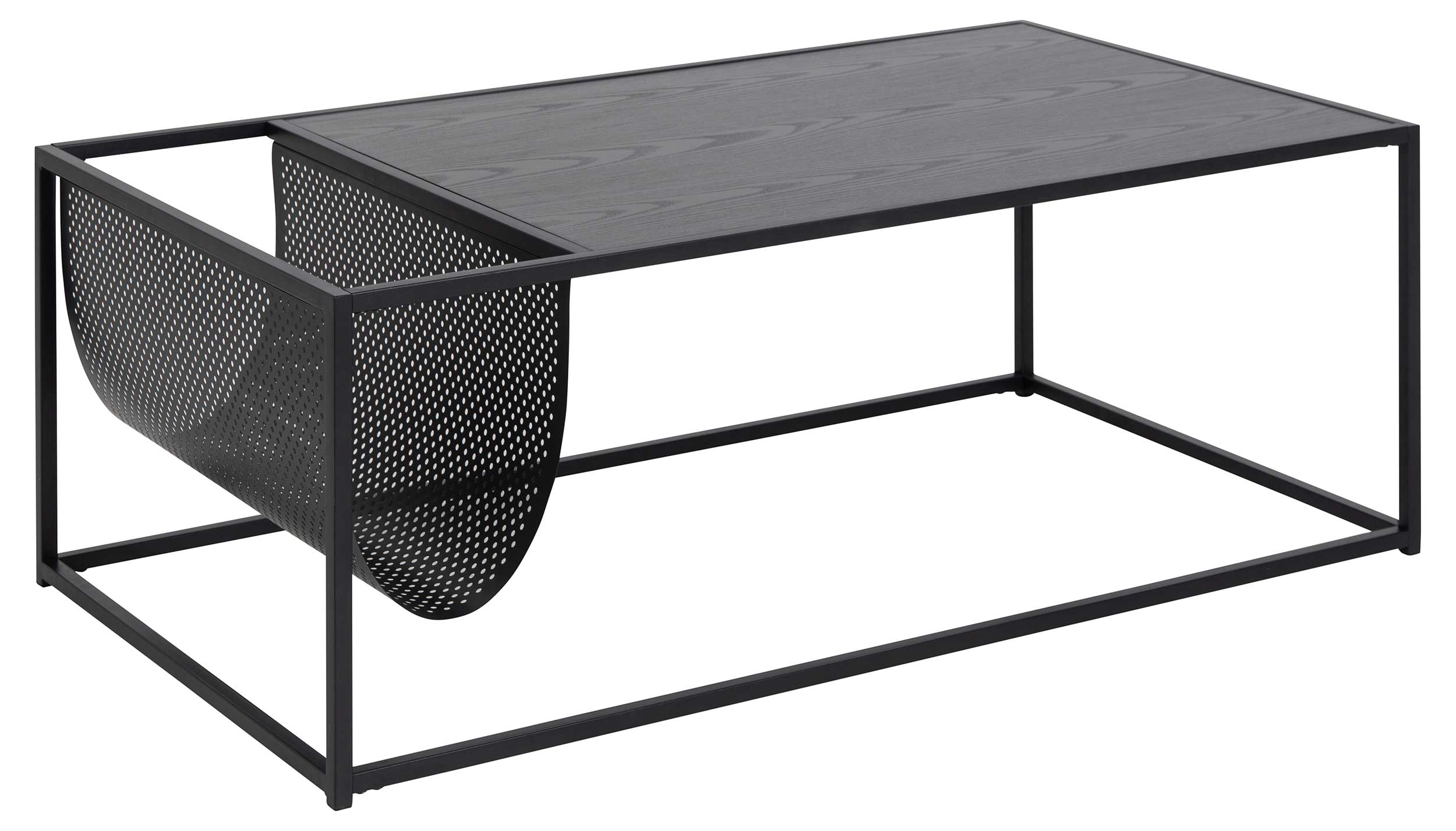 Table basse avec porte-revues Dover - noir - Image 5
