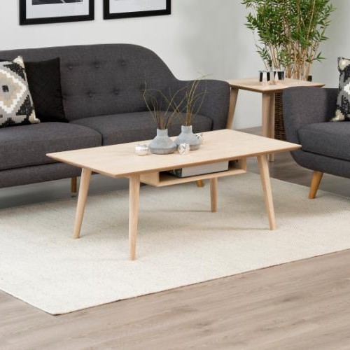 Table basse Cedro 115cm - chêne blanc