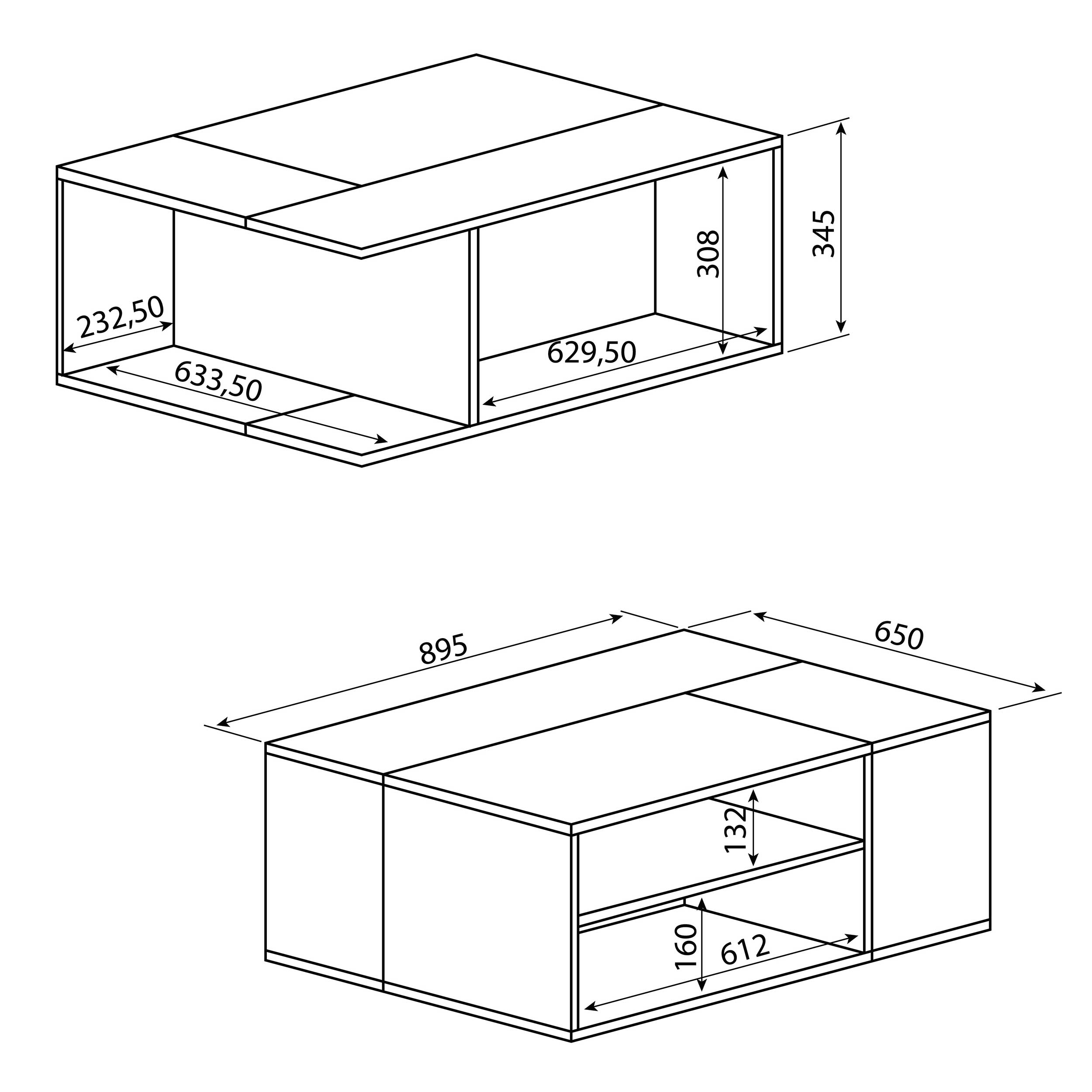 Table basse Cleo - béton/chêne - Image 3