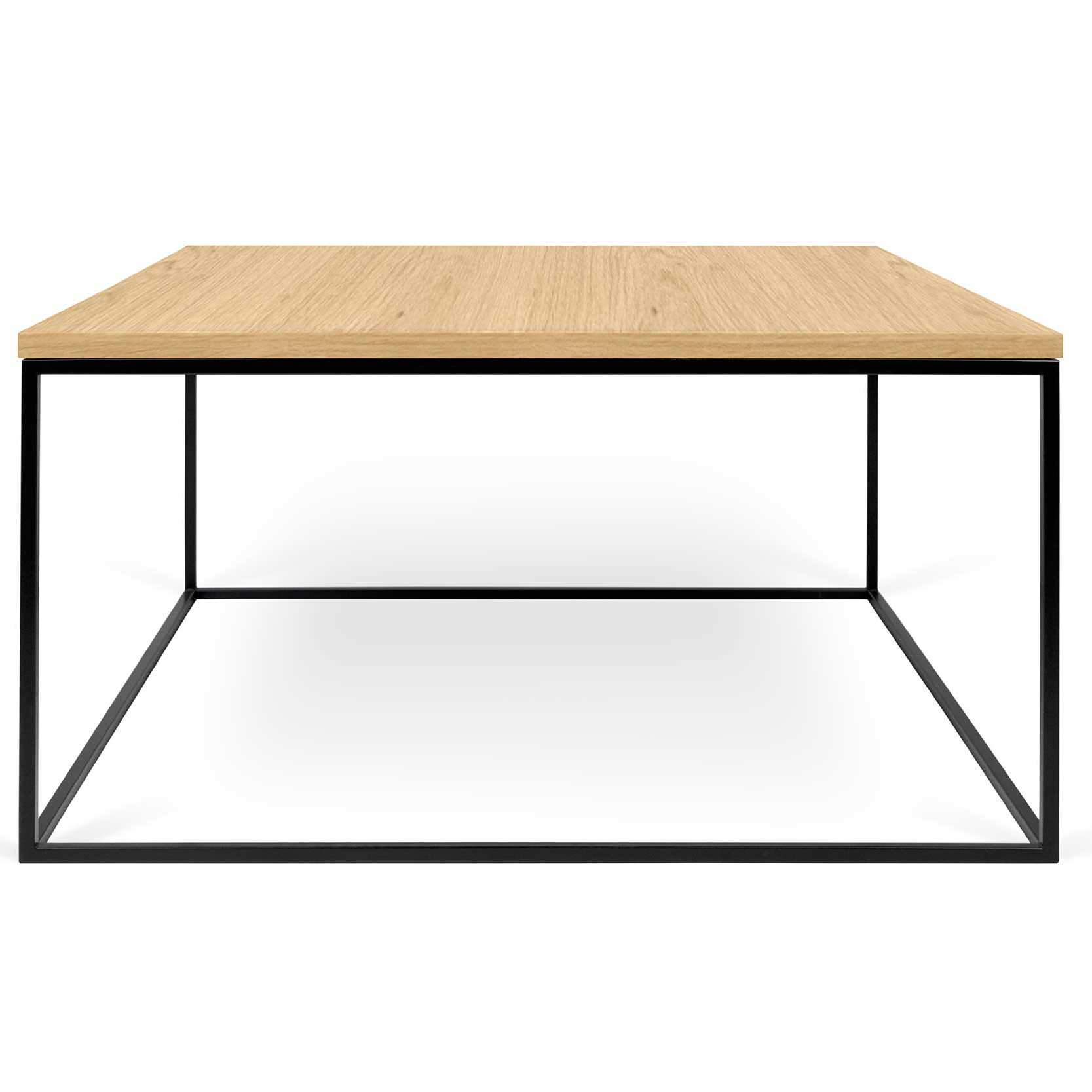 Table basse Gleam 75x75 - chêne/acier - Image 3