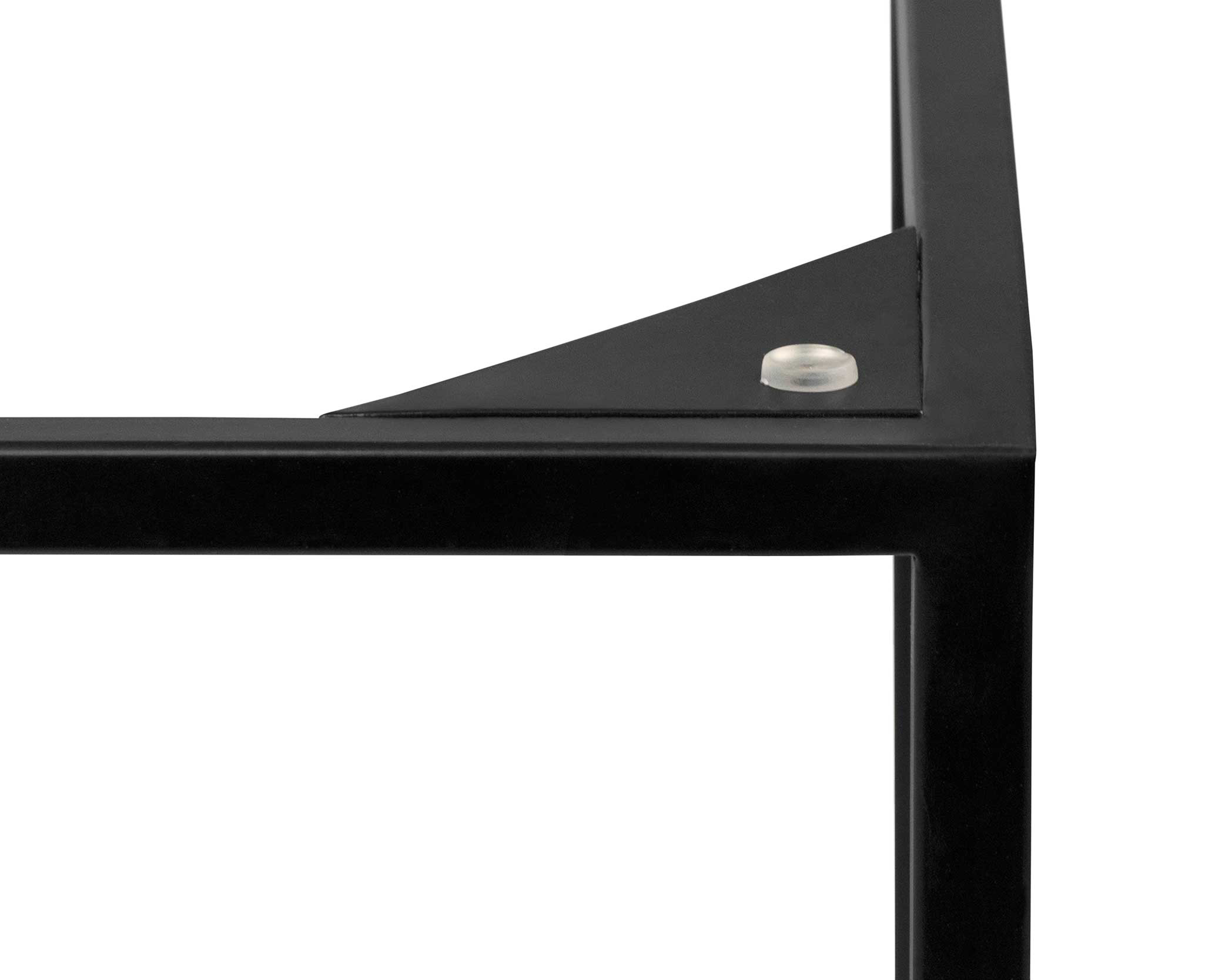 Table basse Gleam 75x75 - noyer/acier - Image 3