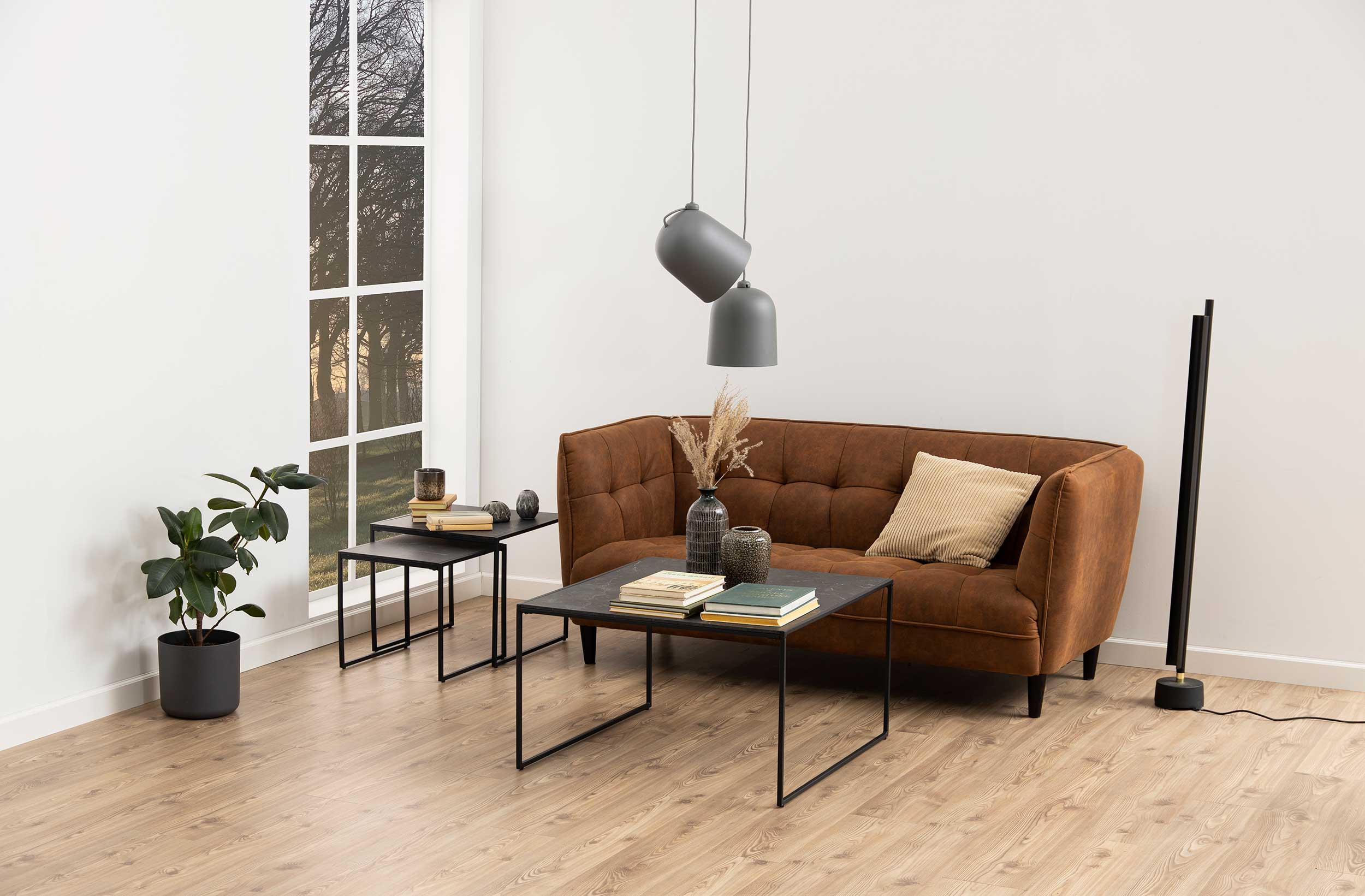 Table basse Inacio 80x80 - noir - Image 8